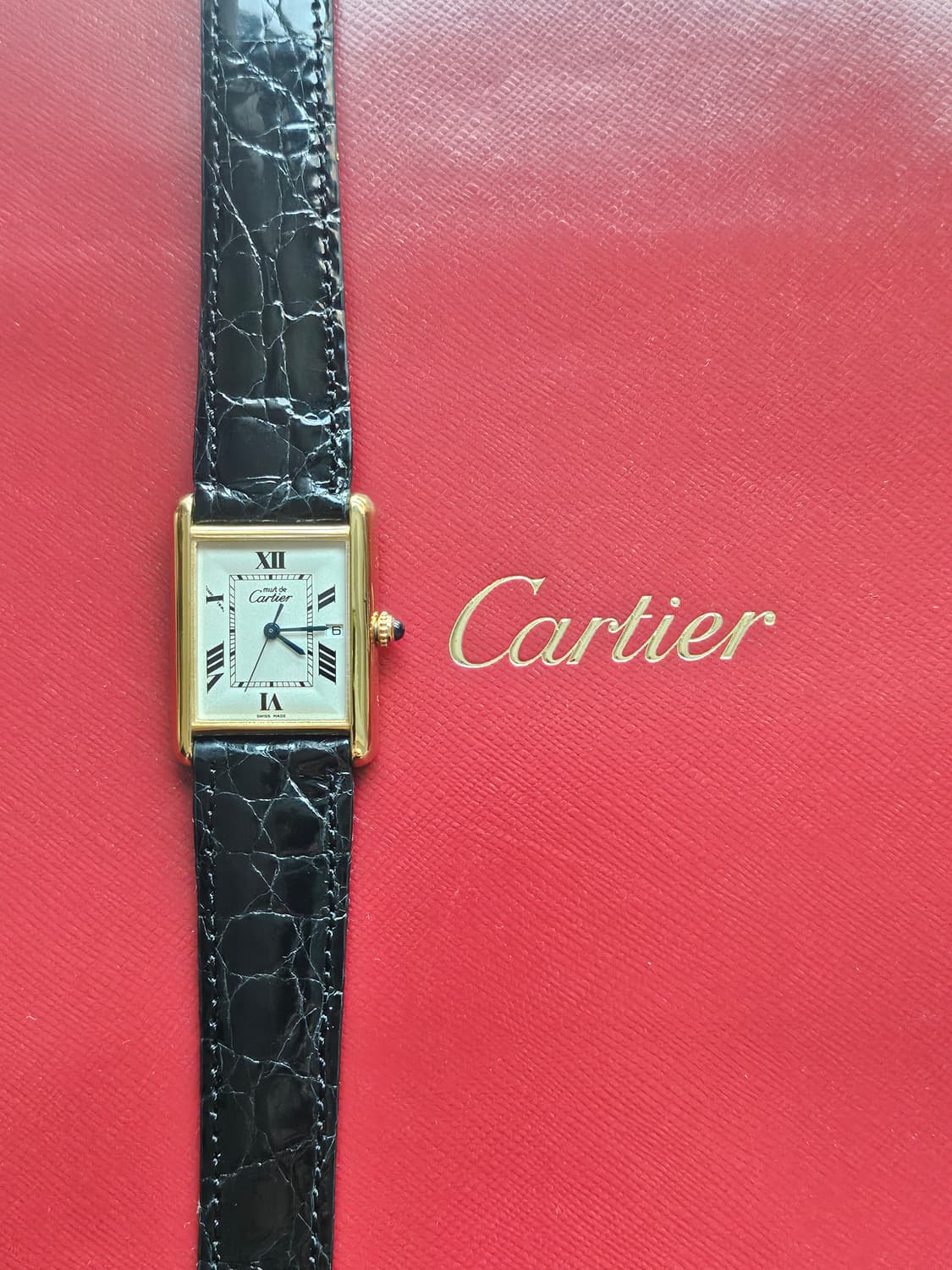 까르띠에 탱크머스트 XL 짝수로만 빈티지 쿼츠 상품이미지6