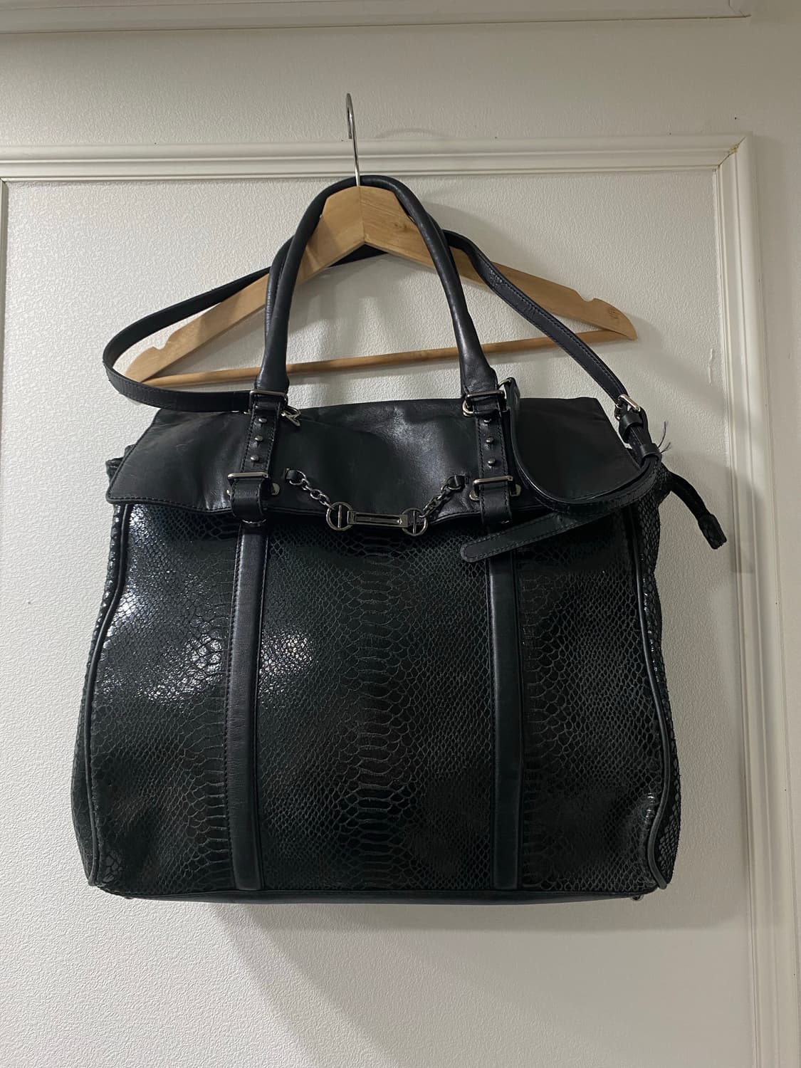 DOHO-Python Leather over-size Bag 상품이미지2