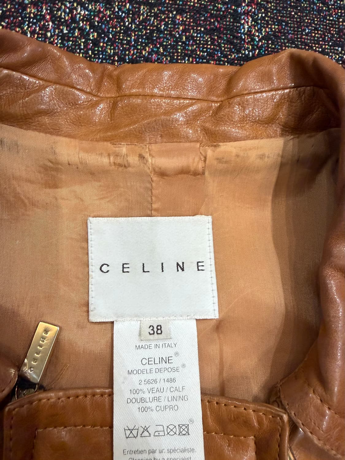 피비 파일로의 올드 셀린느 가죽 자켓 상품이미지8