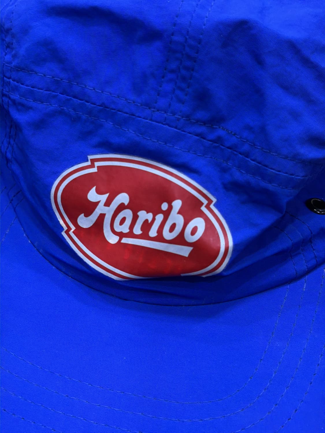 하리보 로고 캠프캡 캐쥬얼 모자 블루 상품이미지3