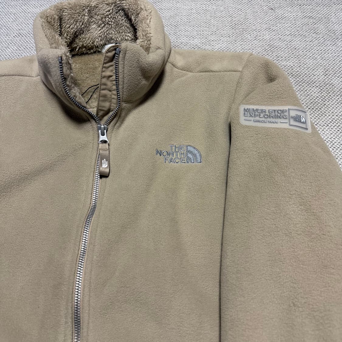 노스페이스 플리스 자켓 베이지 상품이미지2