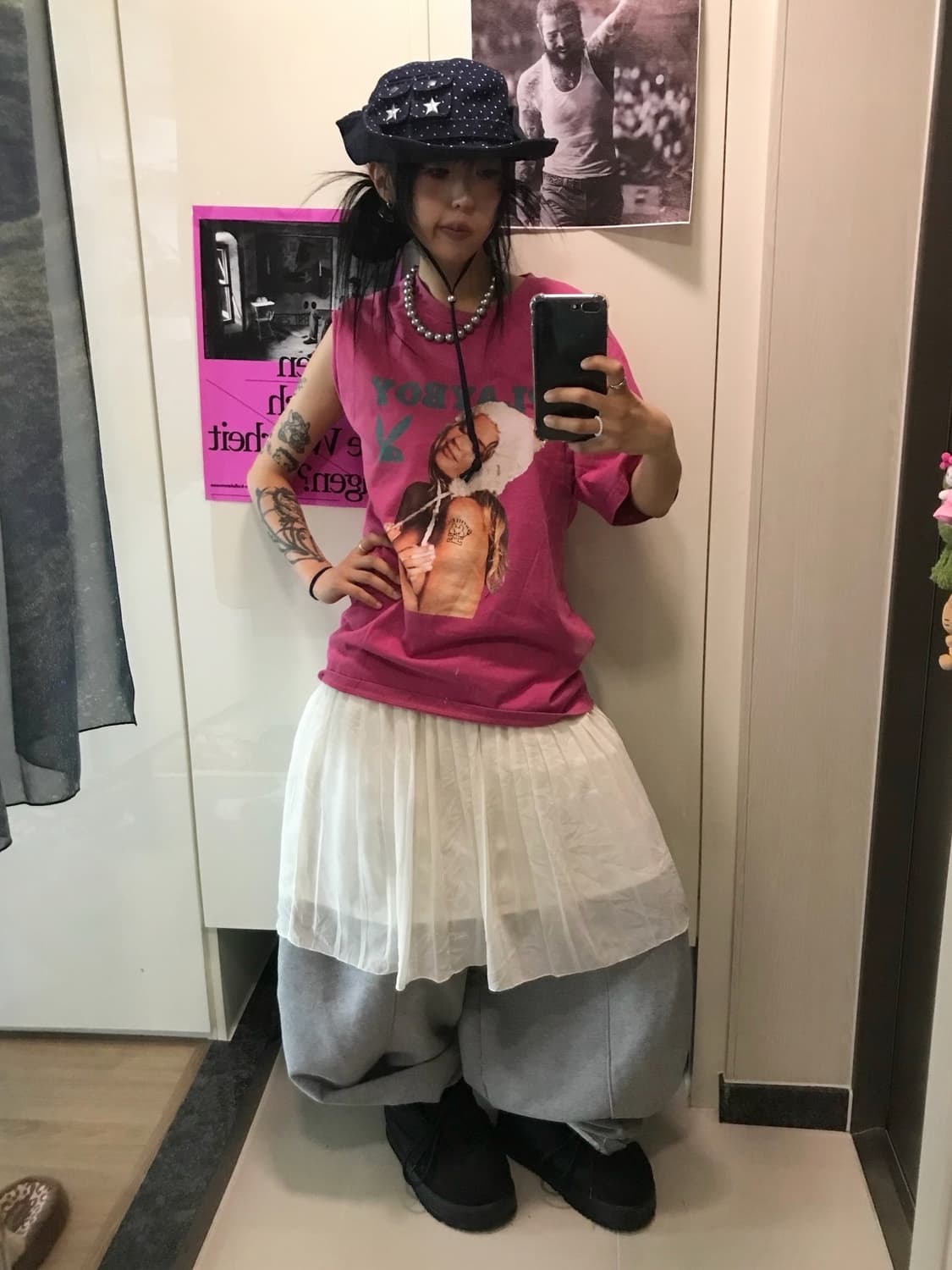 히스테릭글래머 X 플레이보이 콜라보 반팔 티셔츠 상품이미지6