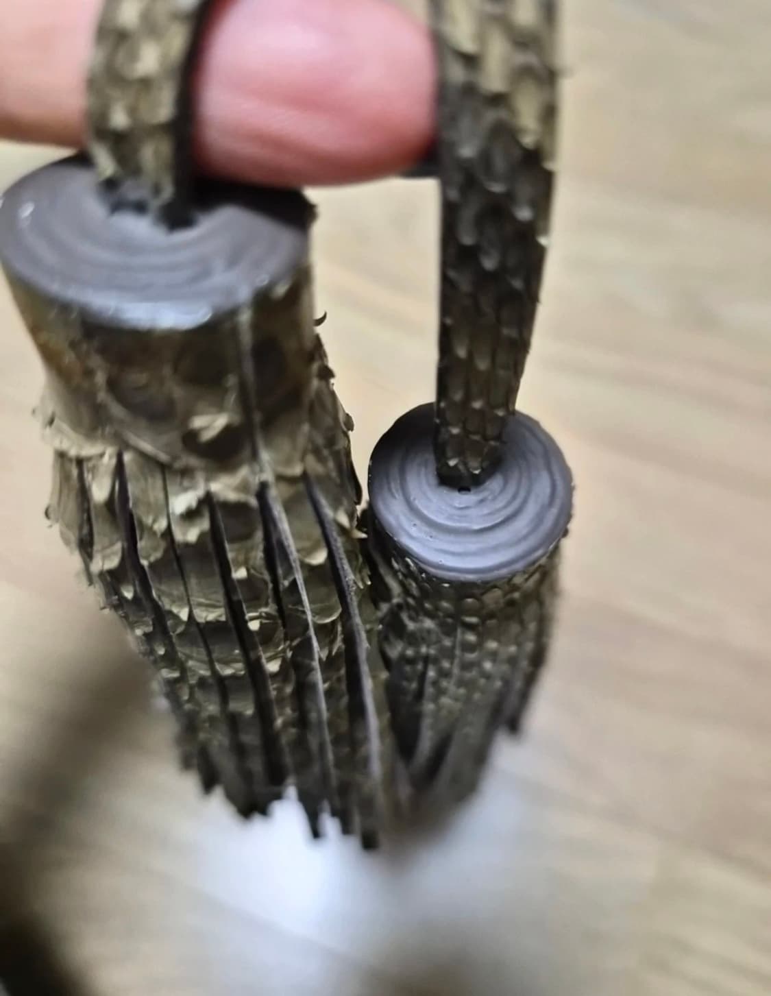 리얼 파이톤 (뱀피) 태슬 장식 (미사용) 상품이미지8