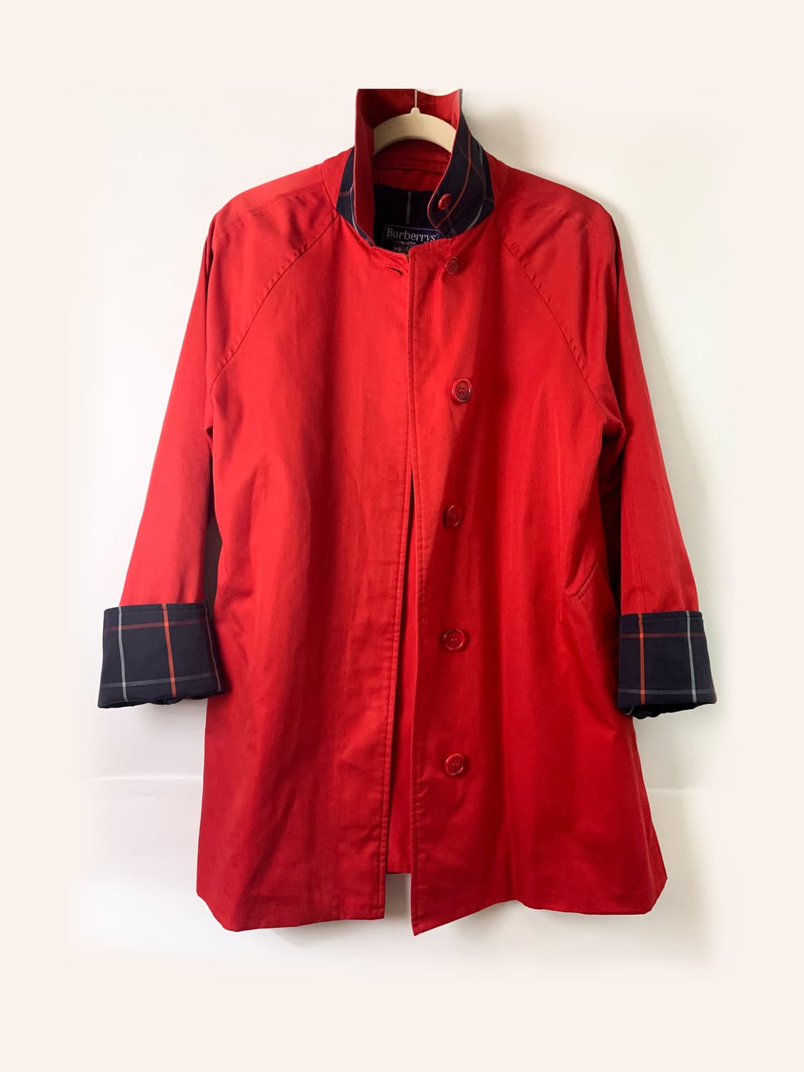 버버리 트렌치코트 하프 레드 상품이미지1
