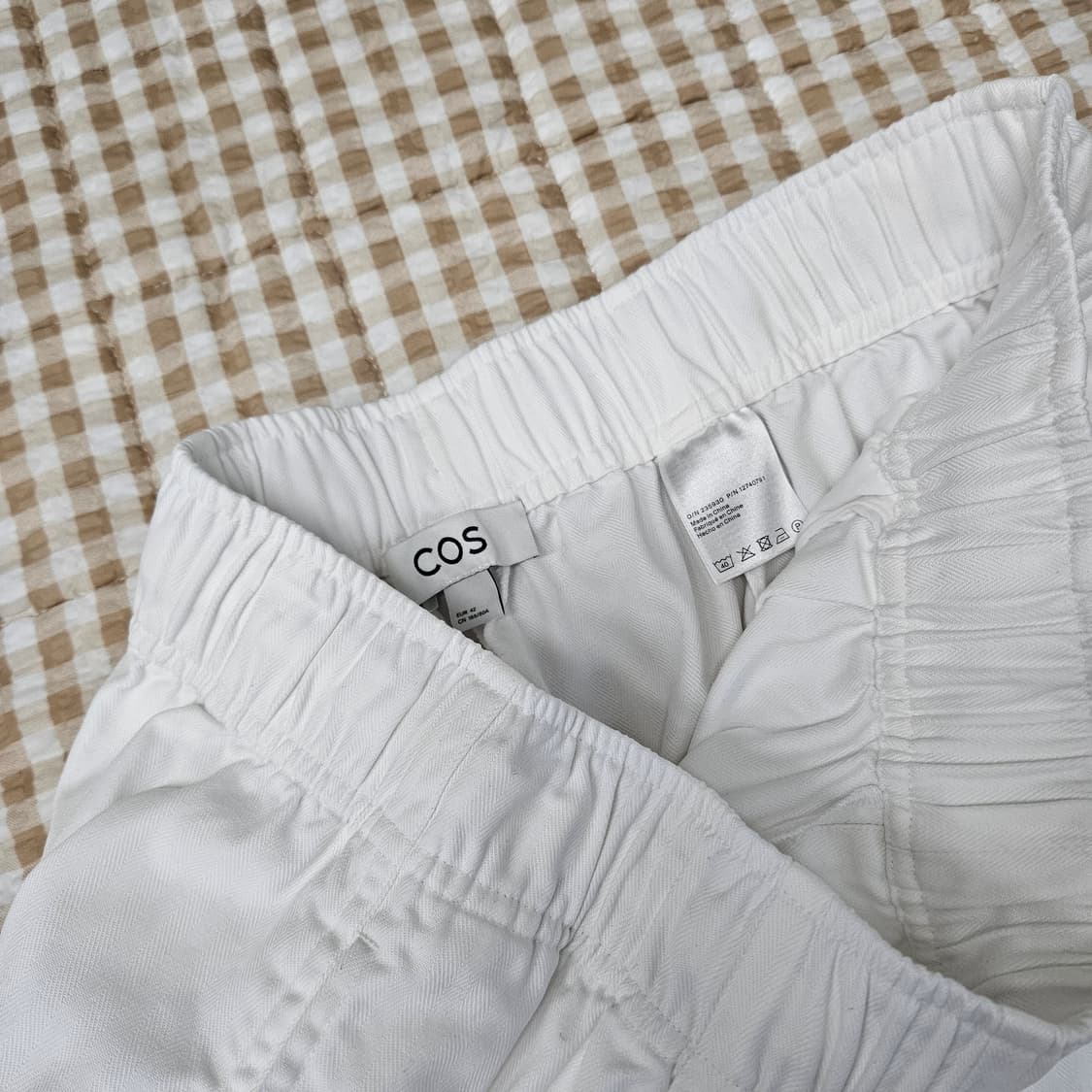 COS 코스 밴딩 와이드 면바지 남자32~33 상품이미지2