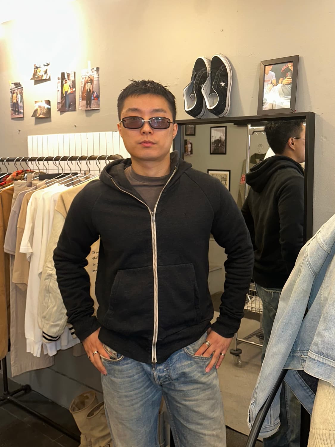 Fred Perry Japan line logo hood zip-up 상품이미지1