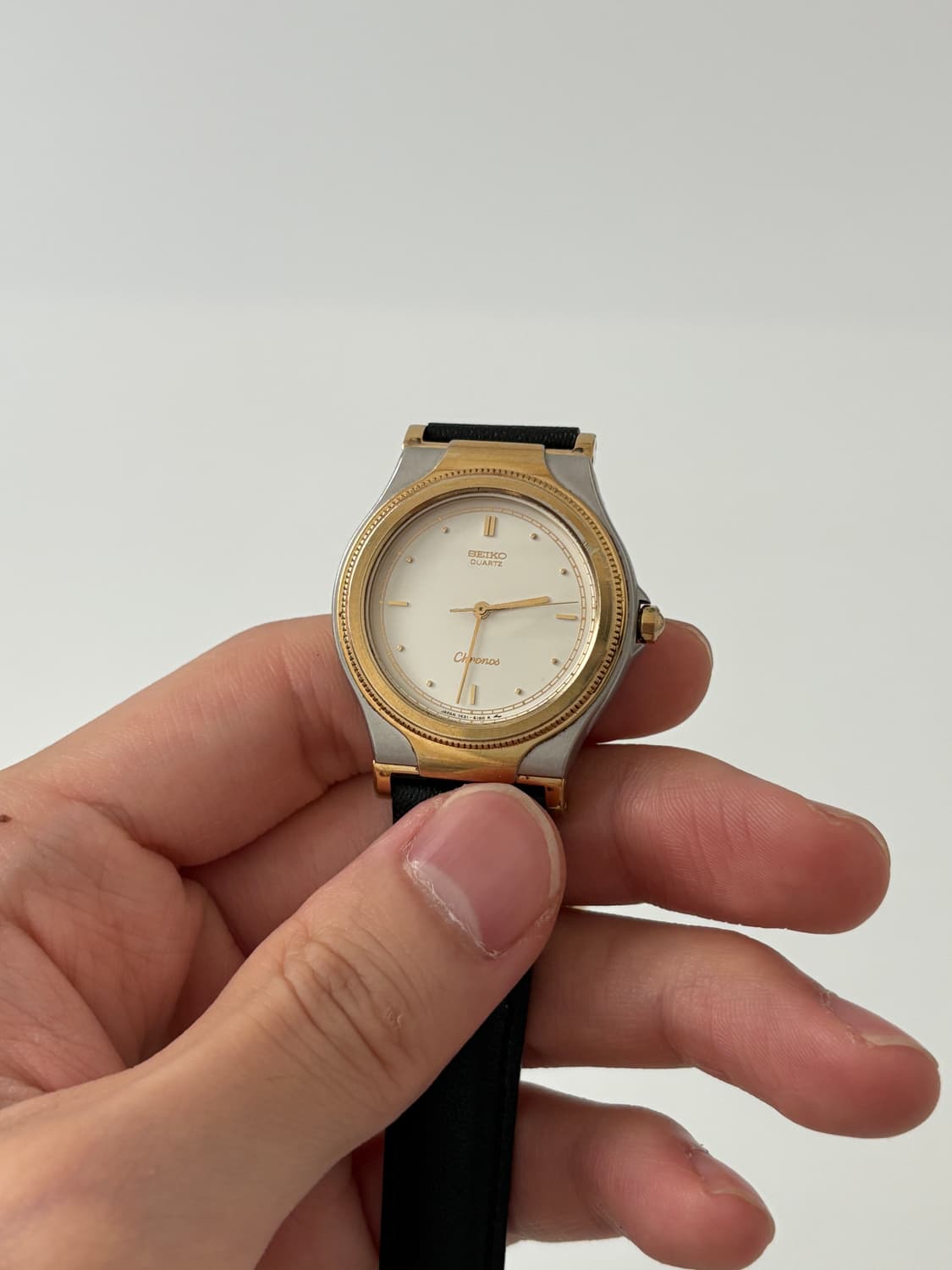 80s chronos gold bezel combi quartz  상품이미지3