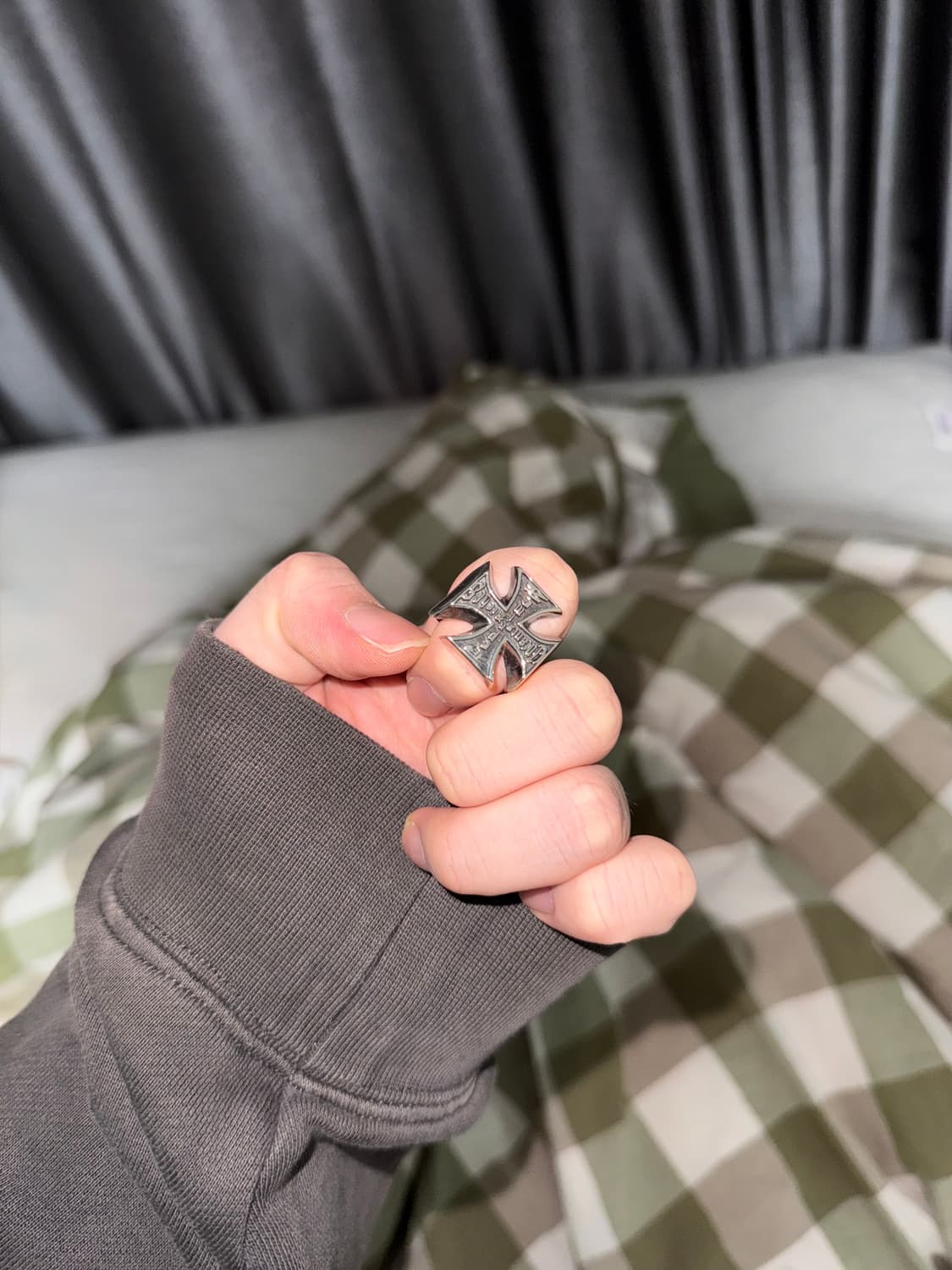 ENFANTS RICHES DÉPRIMÉS 크로스 실버 링 상품이미지1