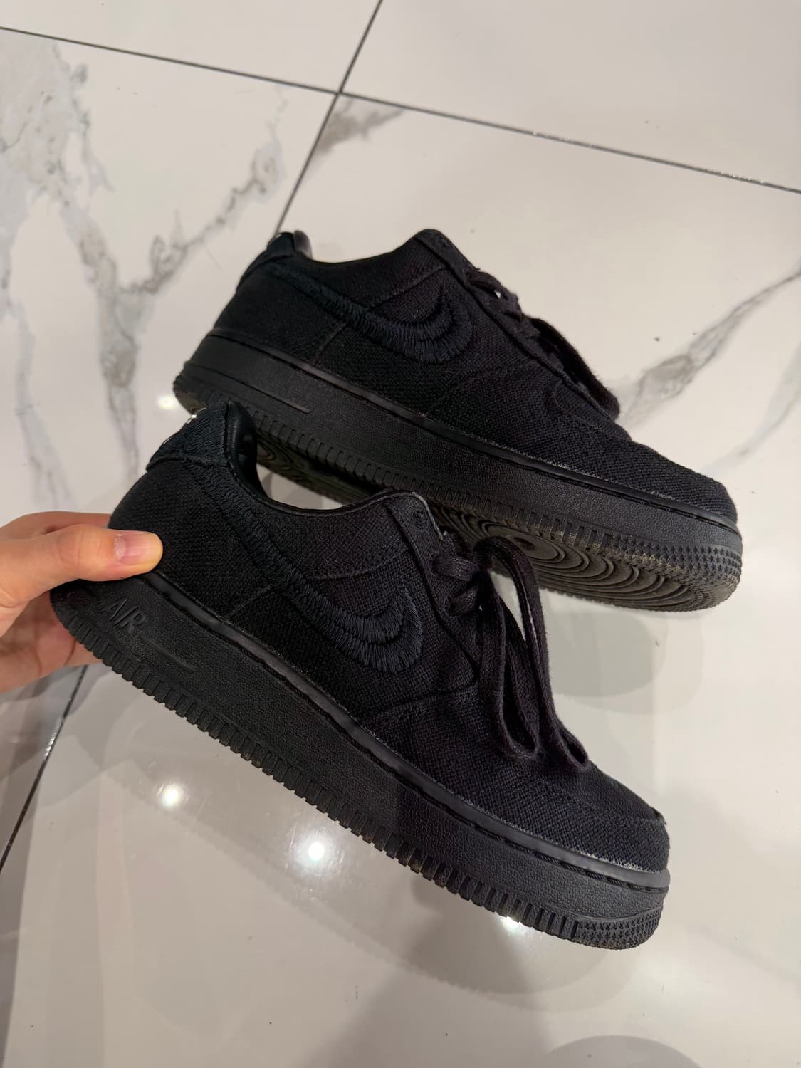 나이키x스투시 에어포스1 235 상품이미지3