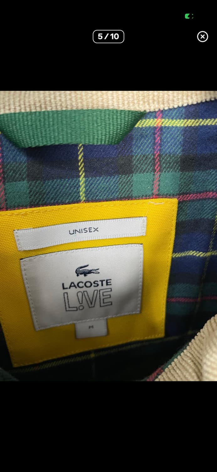 라코스테 라이브 캔버스 코듀로이 카라 필드 자켓 A3540 상품이미지5