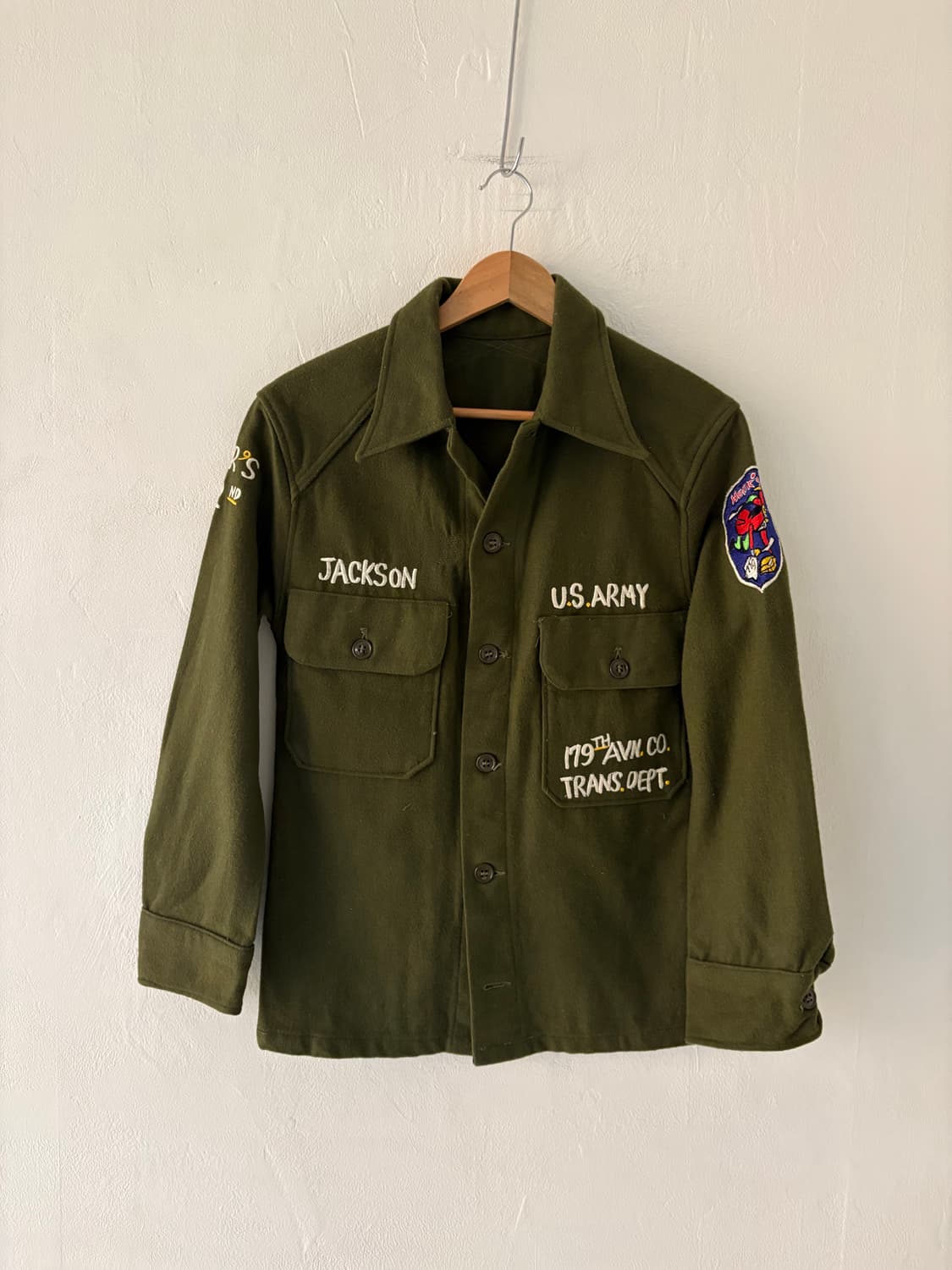 50-60's U.S Army og-108 tour wool shirt 상품이미지2