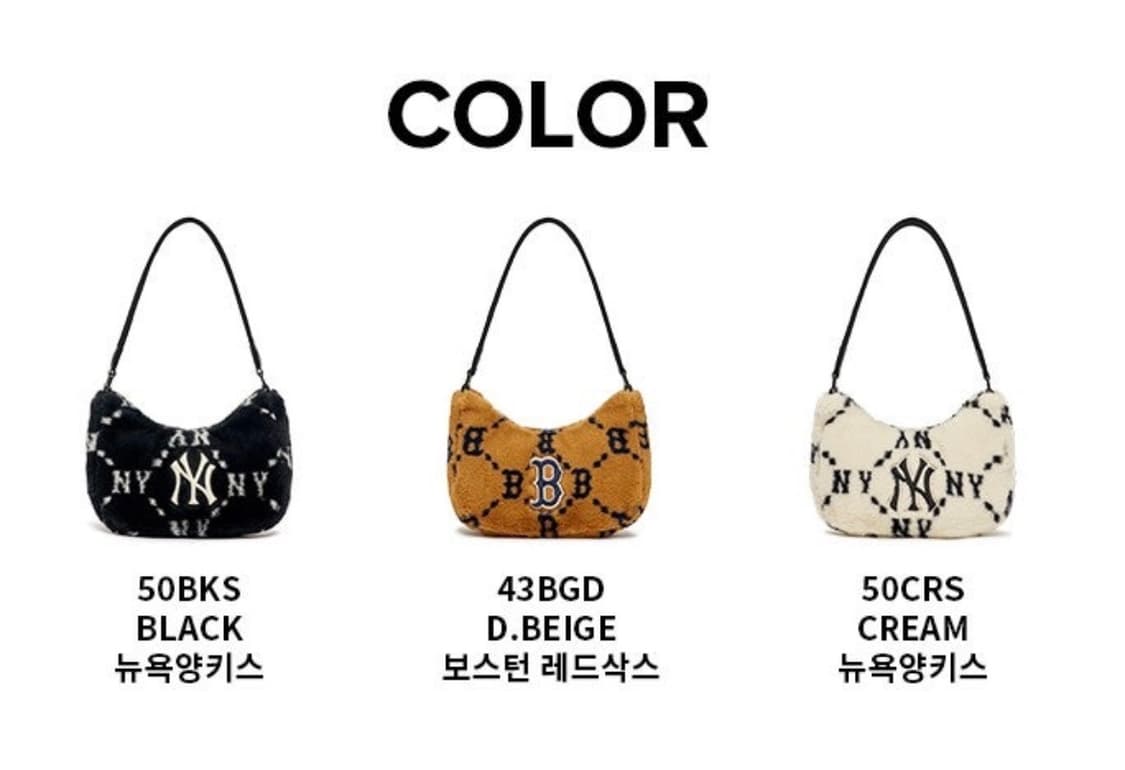 Mlb 다이아 모노그램 퍼호보백 블랙 상품이미지3