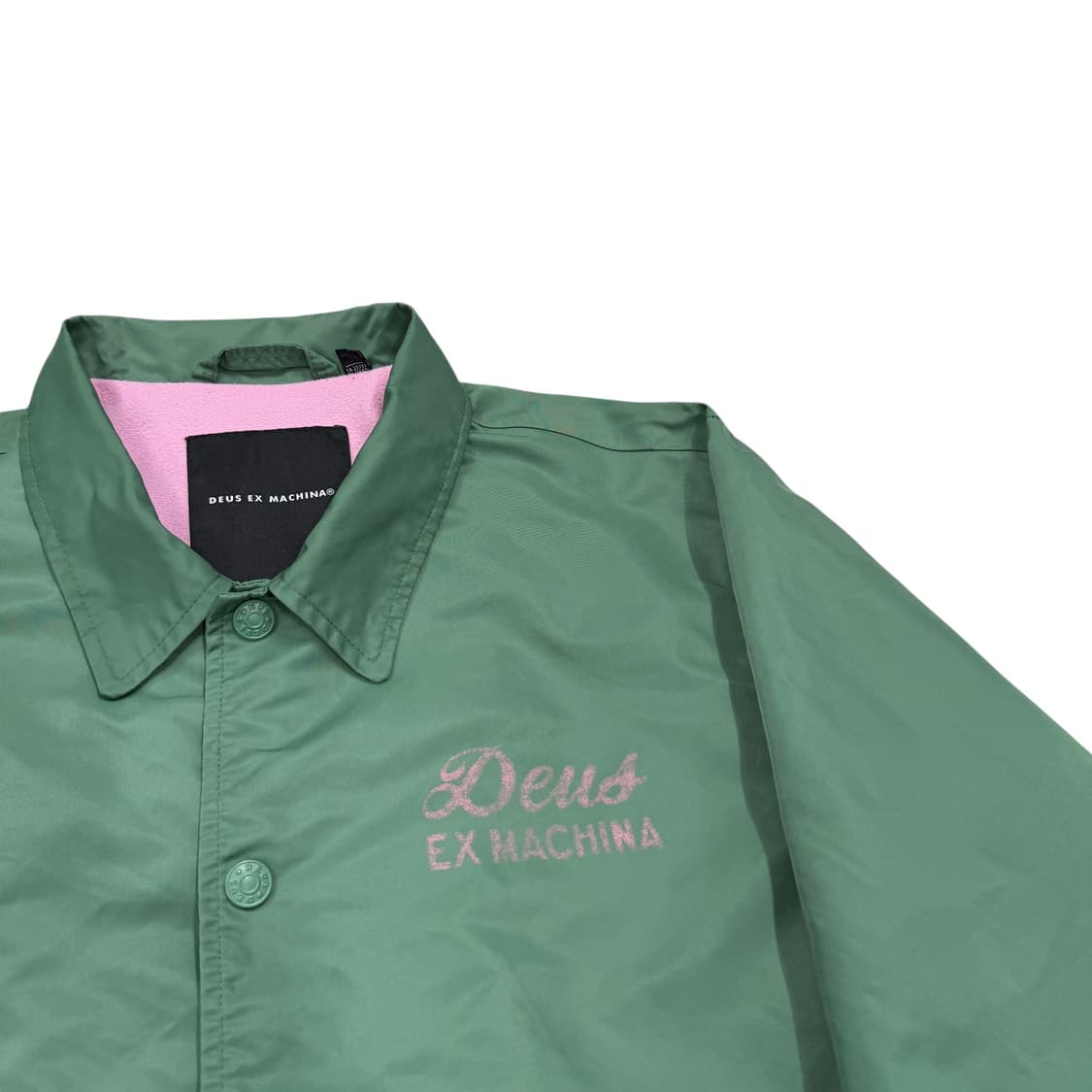 데우스 엑스 마키나 빈티지 프린팅 코치자켓 그린 핑크 L 상품이미지2