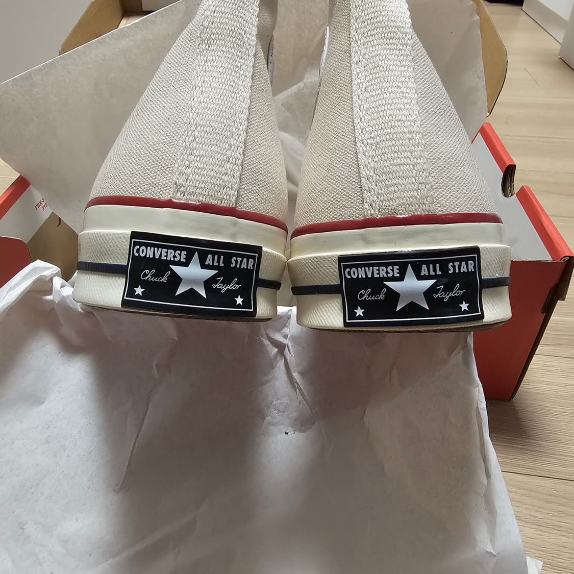 275 새제품) 컨버스 척 70 하이 파치먼트 162053C 남자 단화 상품이미지6