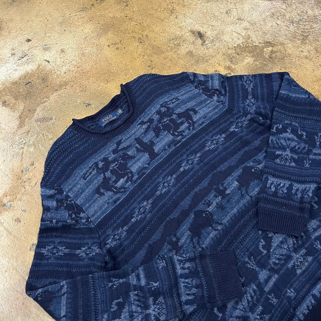 폴로 랄프로렌 네이비 빈티지 니트  상품이미지1