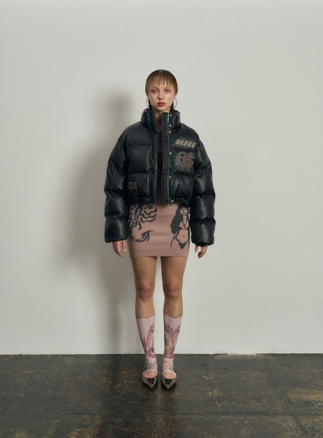 GOTHIC 13 LEATHER PUFFER JACKET/M 상품이미지1