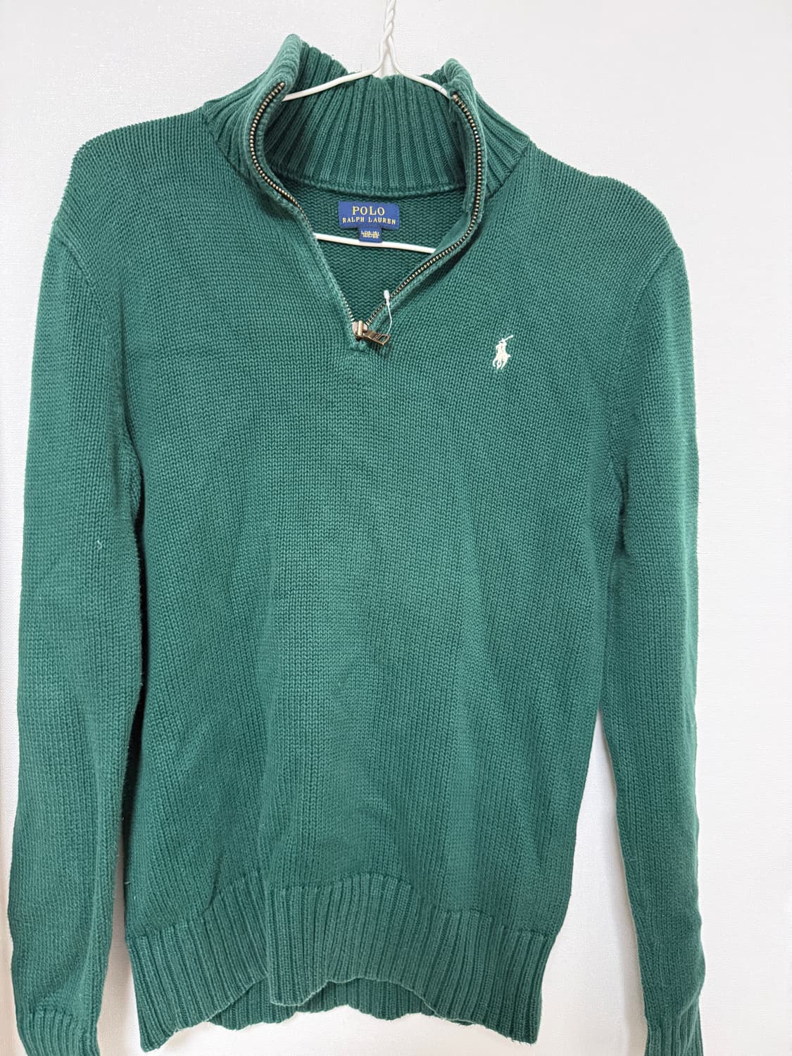 폴로 반지업 니트 초록  상품이미지1