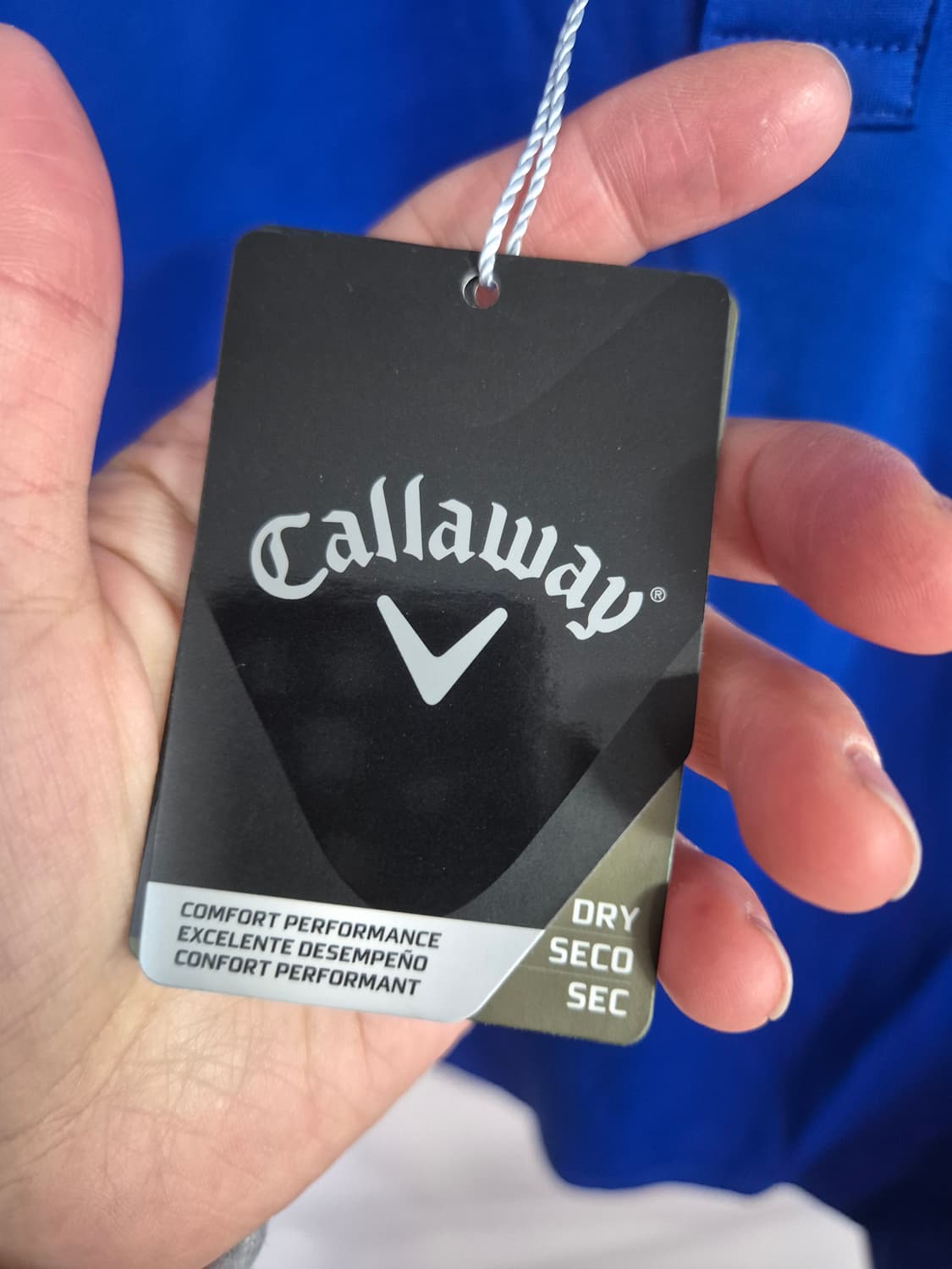 캘러웨이 블루 반팔 카라 티셔츠 상품이미지7