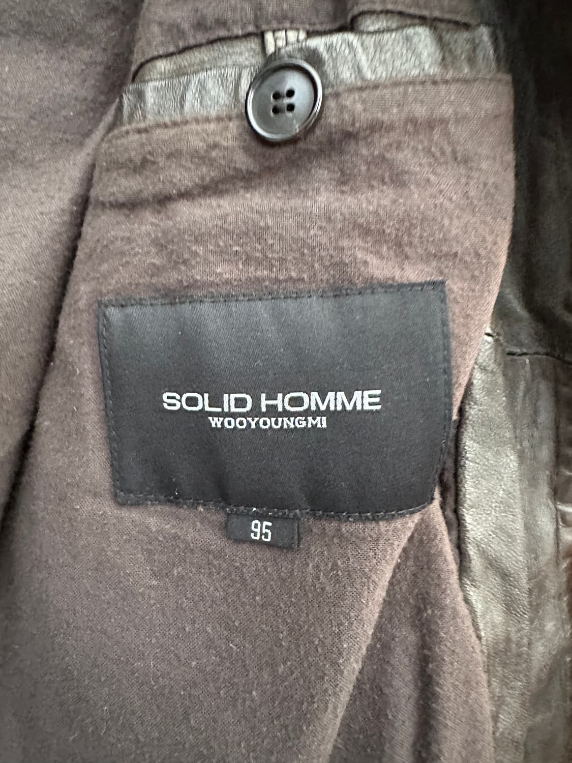 (M)솔리드옴므 쉽스킨 레더 자켓 상품이미지4