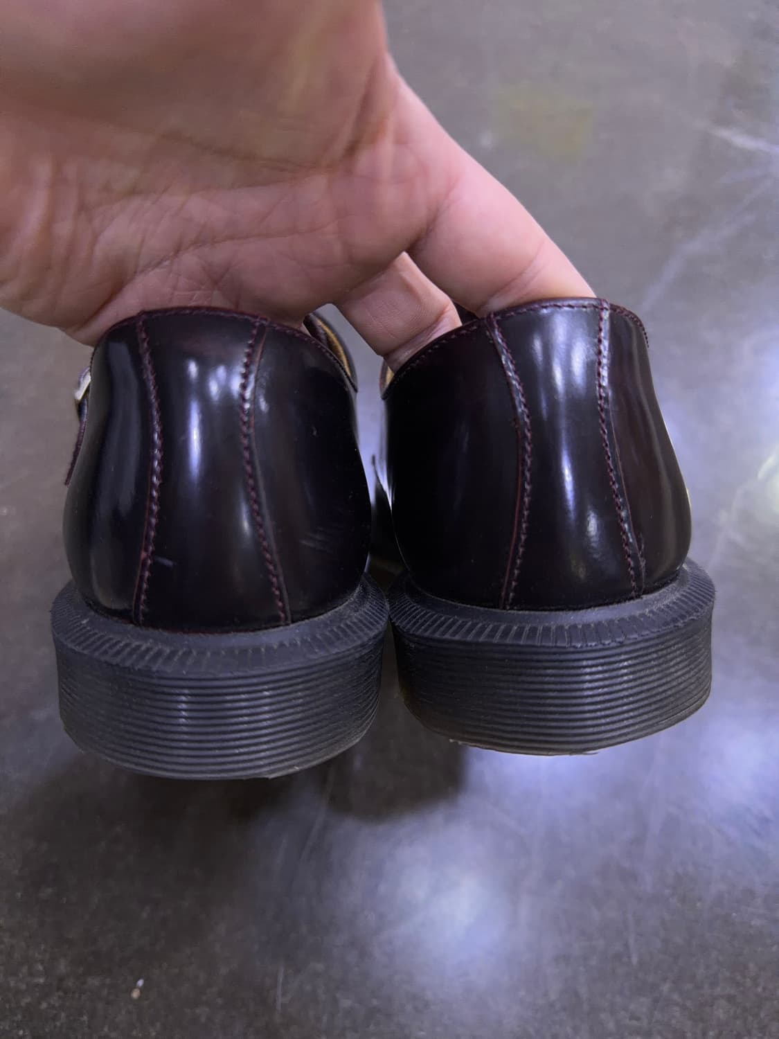 닥터마틴 판도라 더블 몽크 스트랩 슈즈 버건디 220 상품이미지7