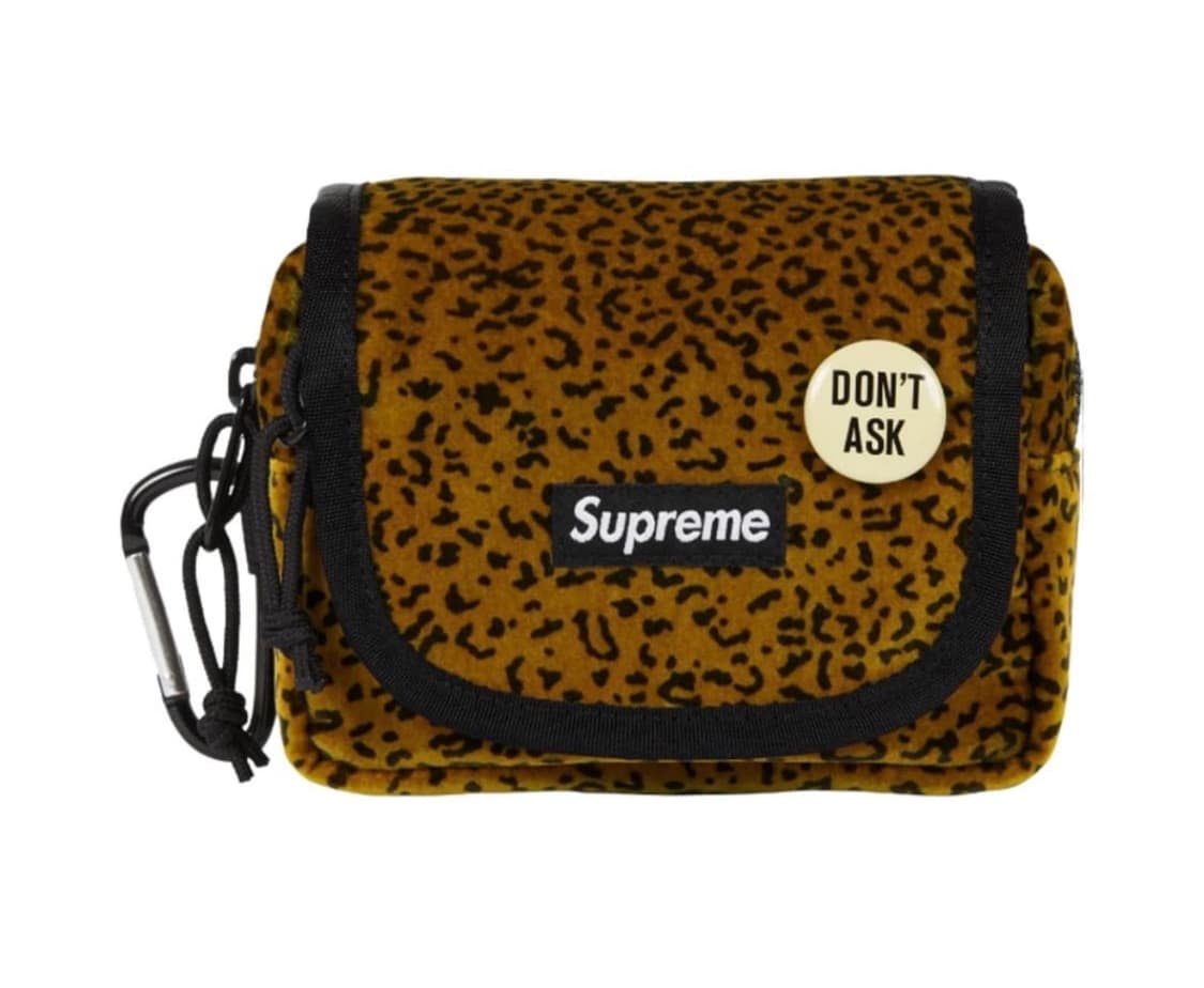 슈프림 벨벳 파우치 레오파드 호피 키링  상품이미지1