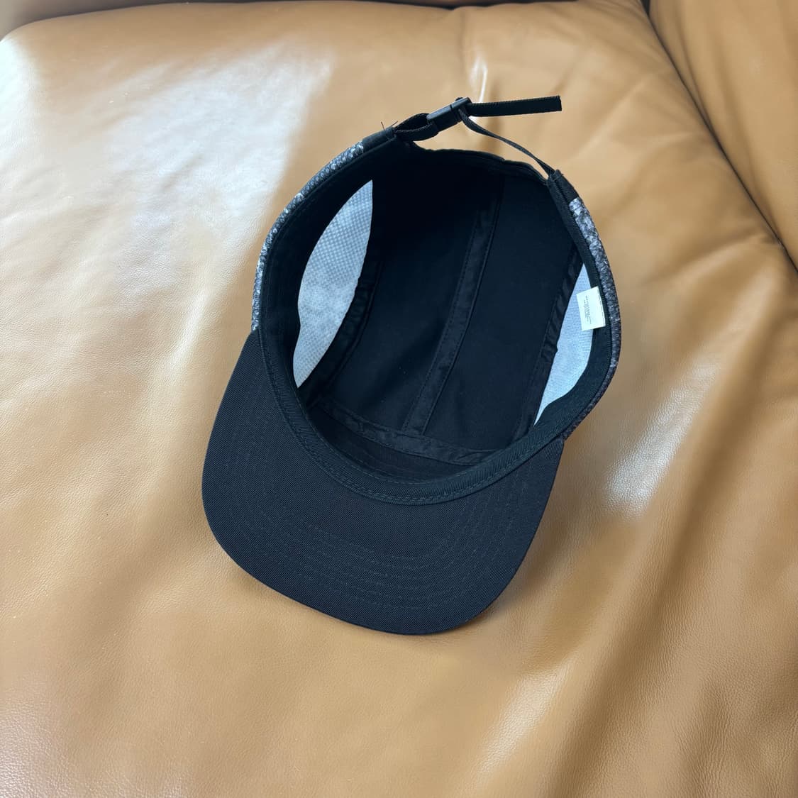 슈프림 캠프캡 모자 박스로고 스네이크 워시드 블랙 상품이미지6