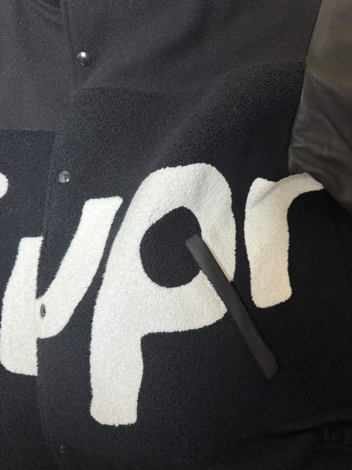 슈프림 빅로고 바시티 자켓 XXL 상품이미지3