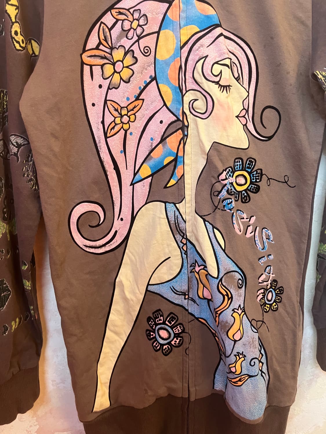 jpn y2k 소녀 후드 투웨이 집업 상품이미지3