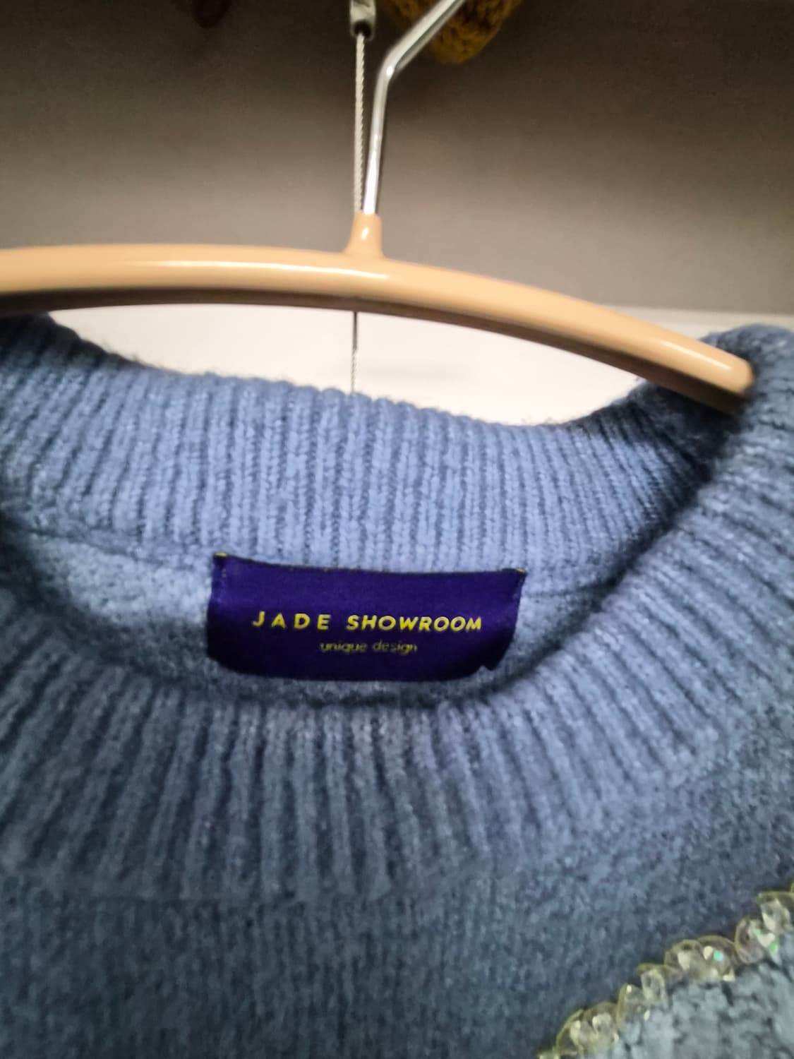 제이드쇼룸 레이스니트. jeikei퍼플 랩 스커트 상품이미지4