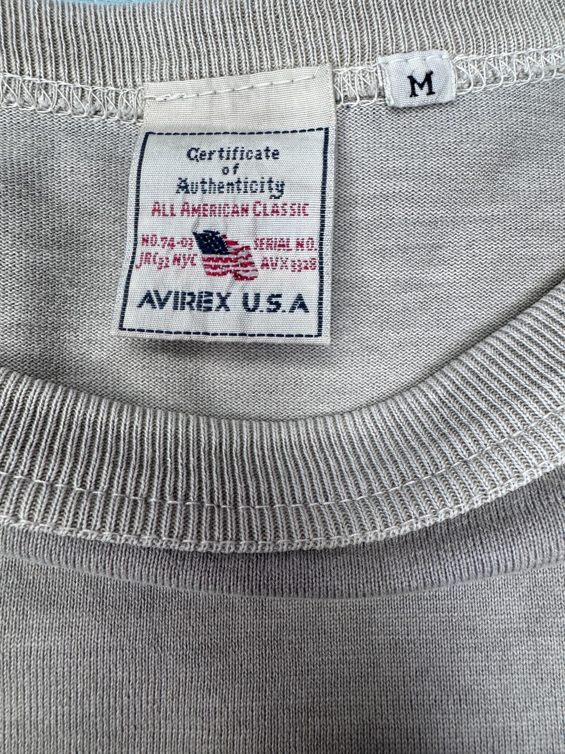 빈티지 00s 아비렉스 AVIREX USA 레이어드 롱슬리브 M 상품이미지4