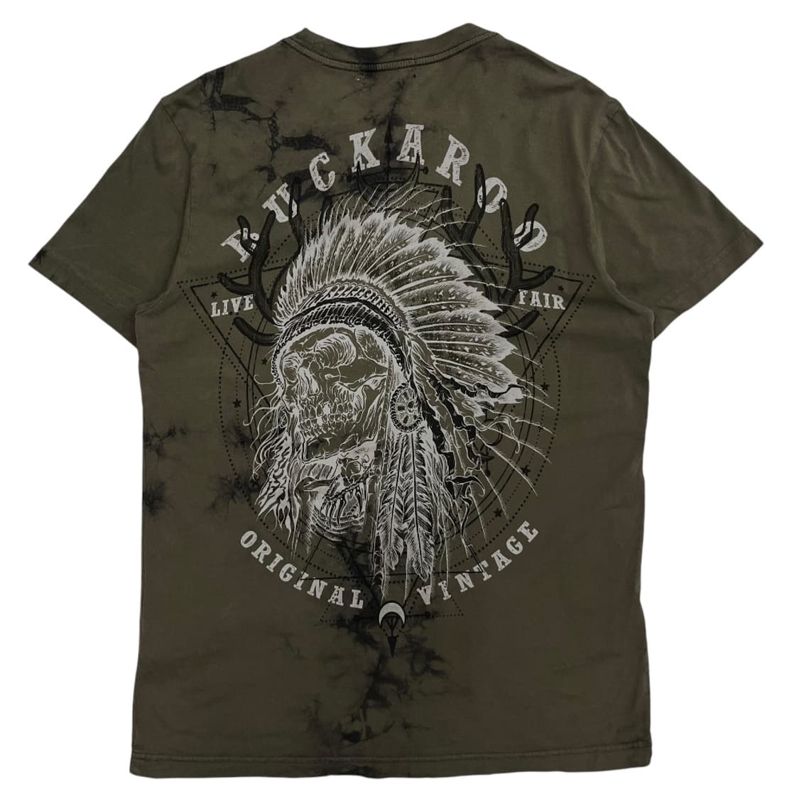 버커루 y2k 락시크맛 나염 카키 반팔 M 상품이미지4