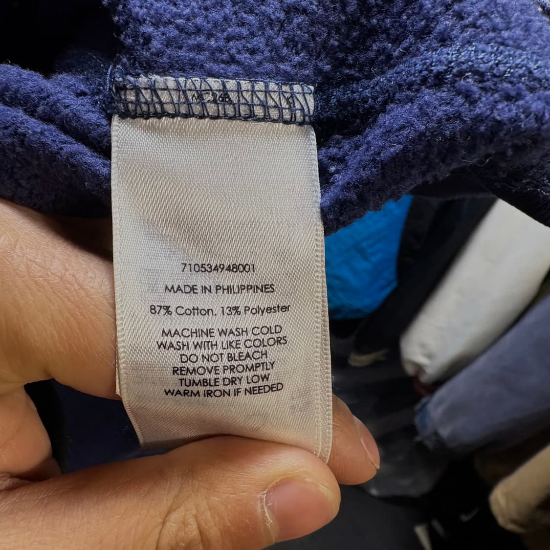 폴로랄프로렌 빅로고 네이비 맨투맨 XS 상품이미지7