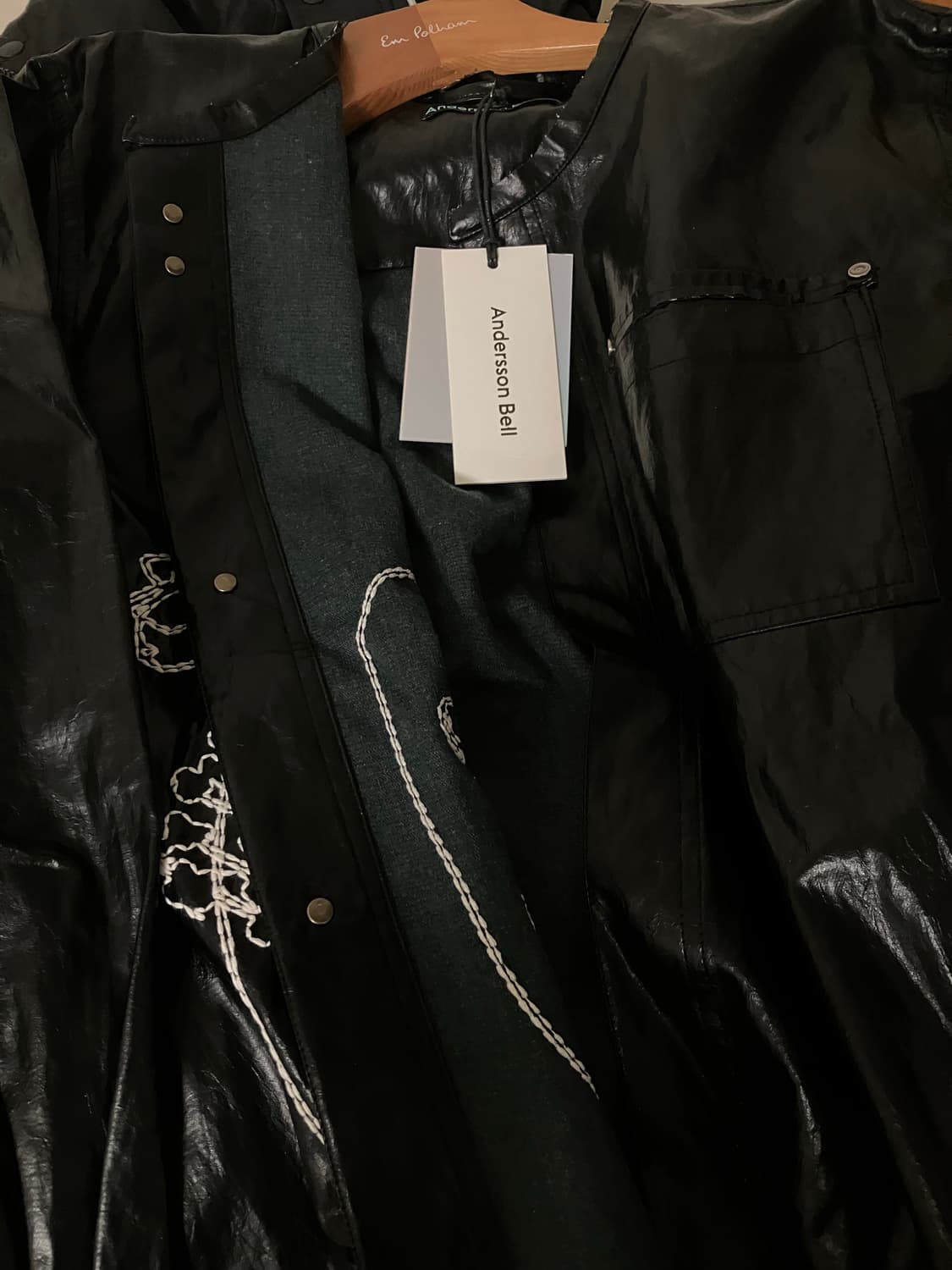 앤더슨벨 레더 자수셔츠 새상품 xs 상품이미지7