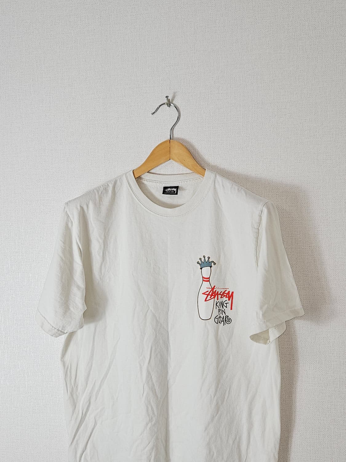 스투시 stussy 킹핀 반팔 티셔츠 화이트 M 상품이미지2