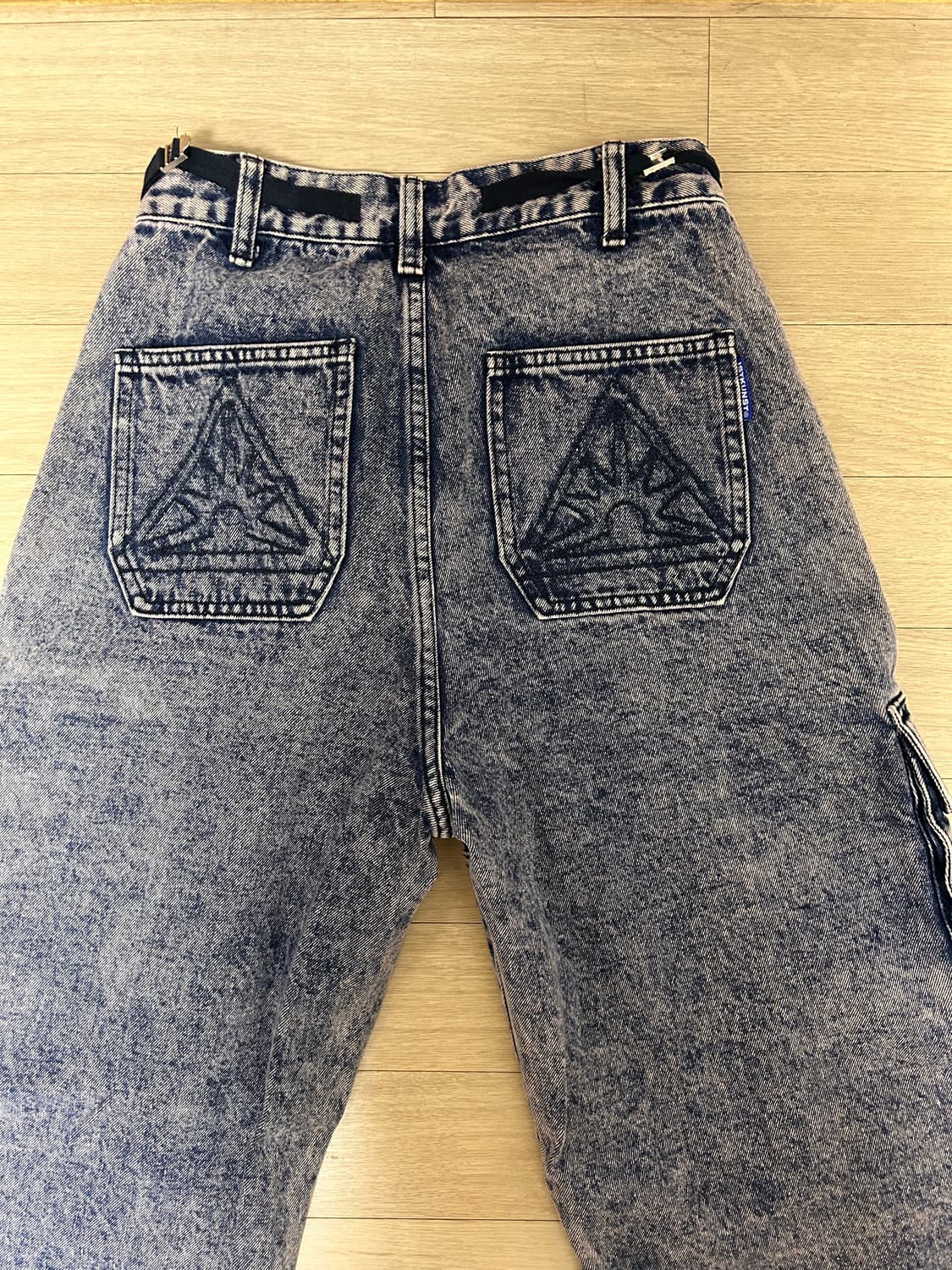 WIDE WASHING CARGO DENIM PANTS_PINK(IK2D 상품이미지8