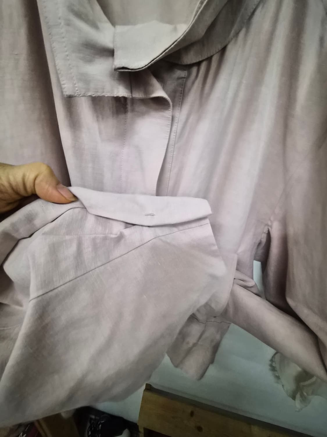 마인 린넨폴리 파우더 핑크 점퍼 상품이미지5