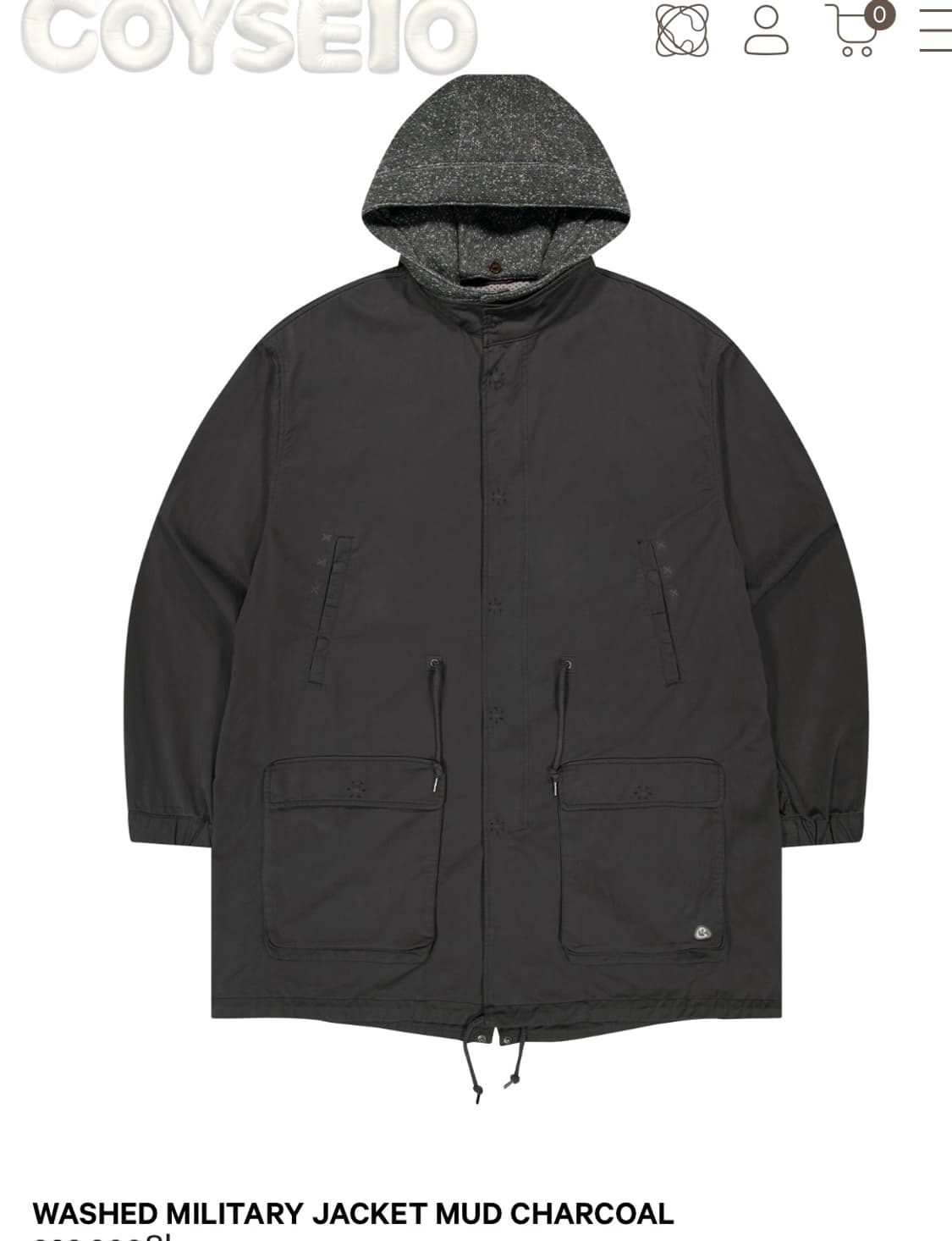 코이세이오 밀리터리 자켓 WASHED MILITARY JACKET  상품이미지1