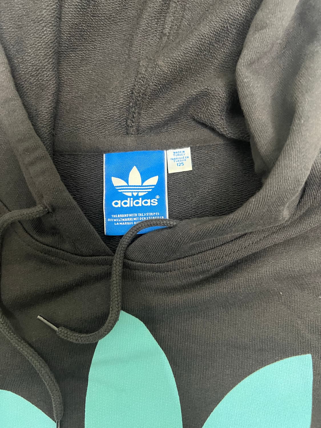 아디다스 블랙 미니멀 후드 한정판 100~105 상품이미지2