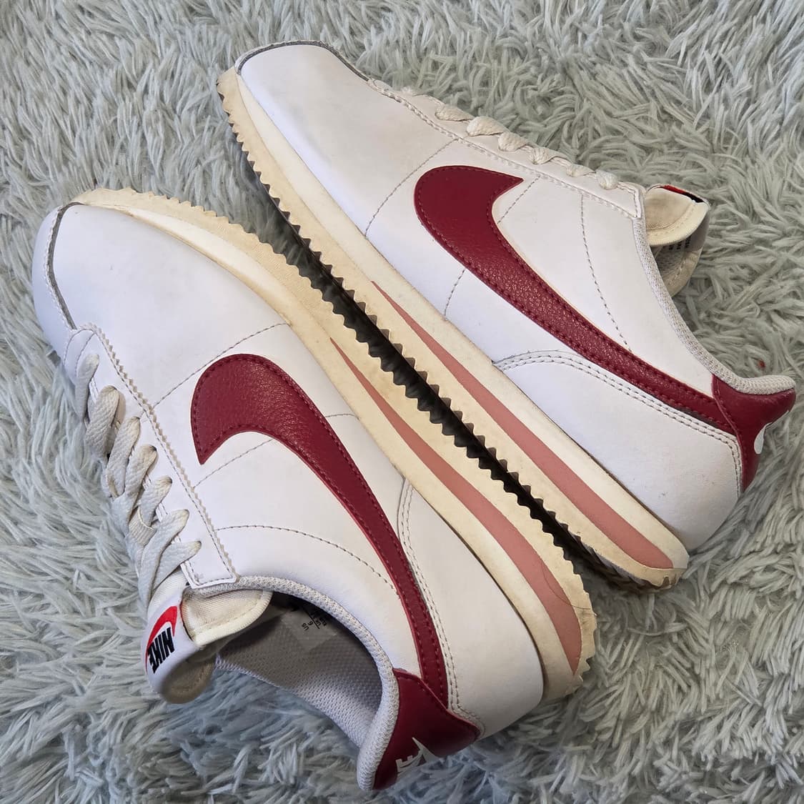 3q-27:나이키 코르테즈 클래식 레드/화이트 (23cm) 상품이미지7