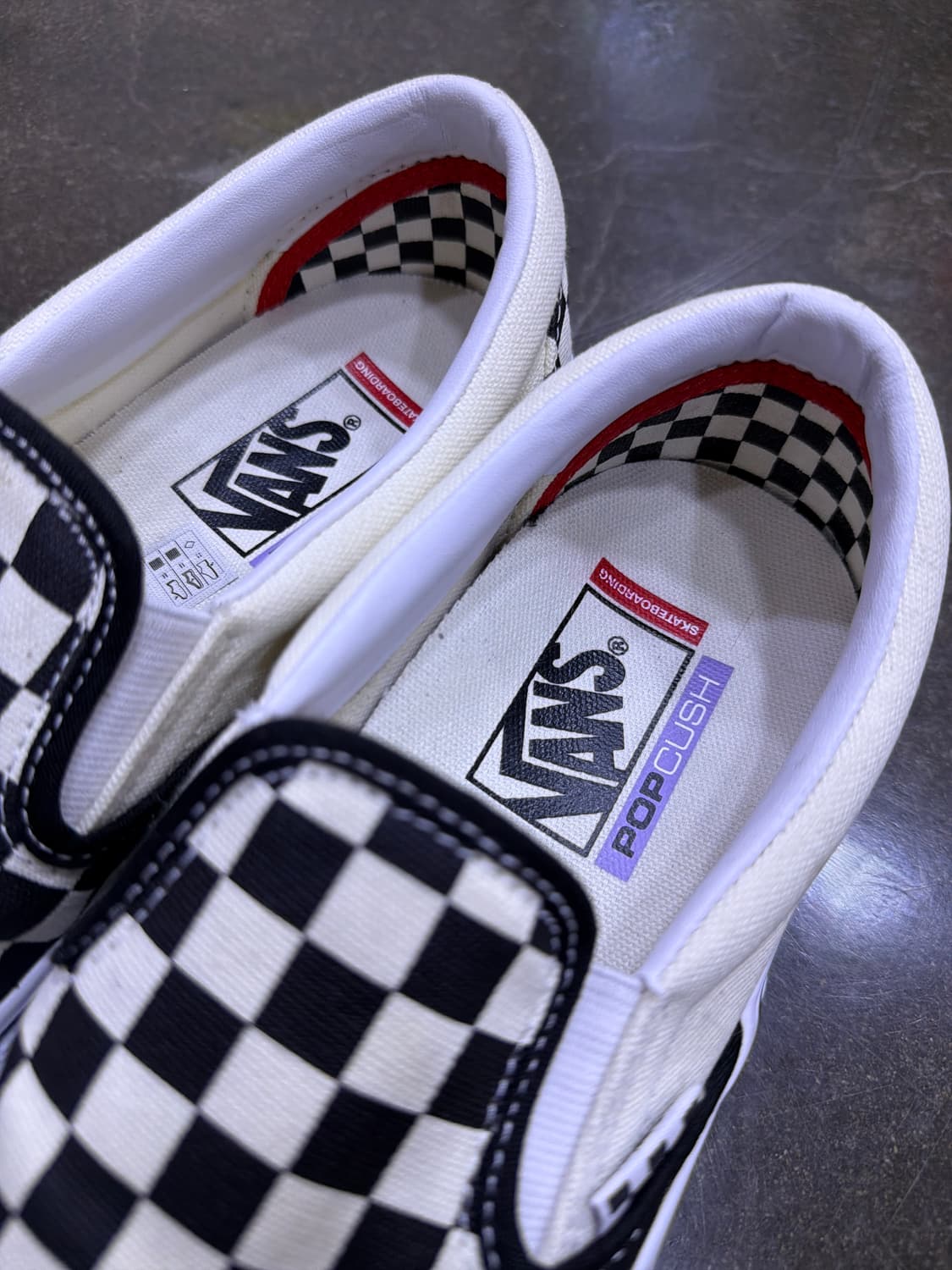 반스 스케이트 슬립온 체커보드 블랙 오프 화이트 265 상품이미지5