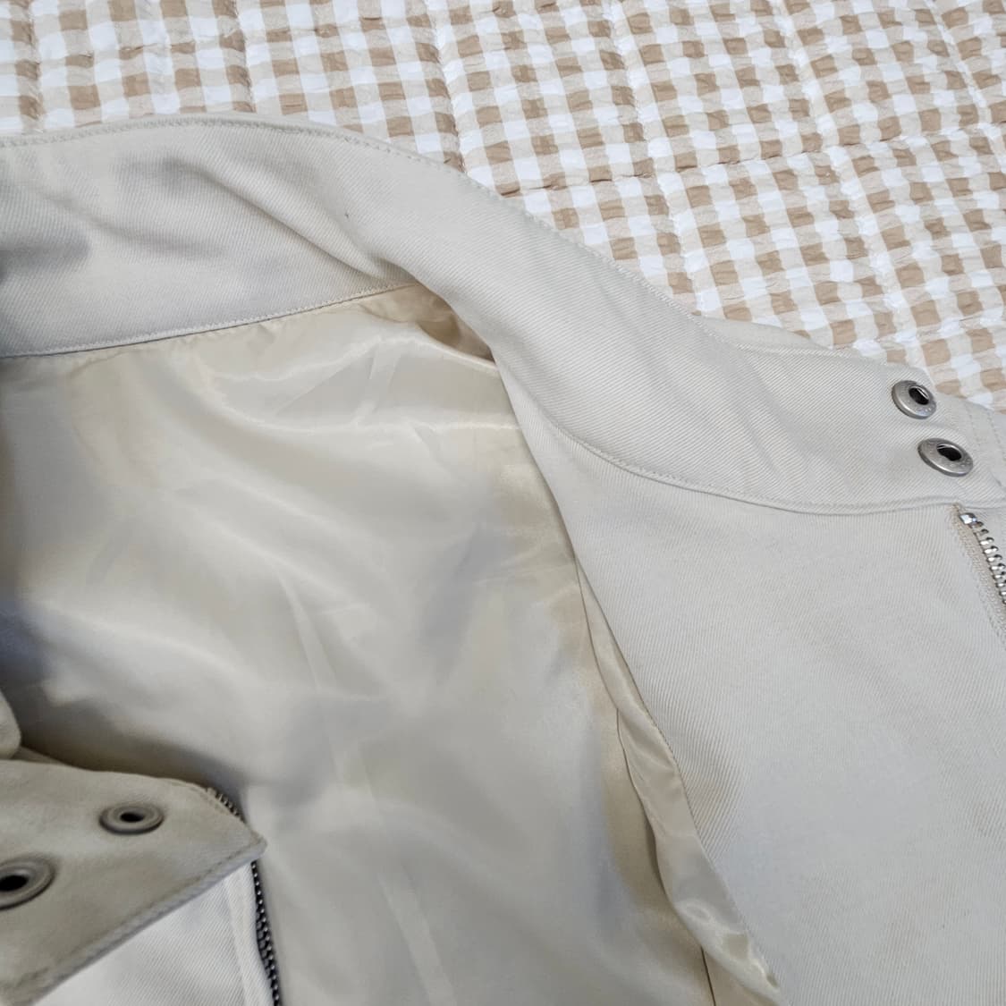 드로우핏 울 해링턴 집업자켓 남자100 상품이미지7