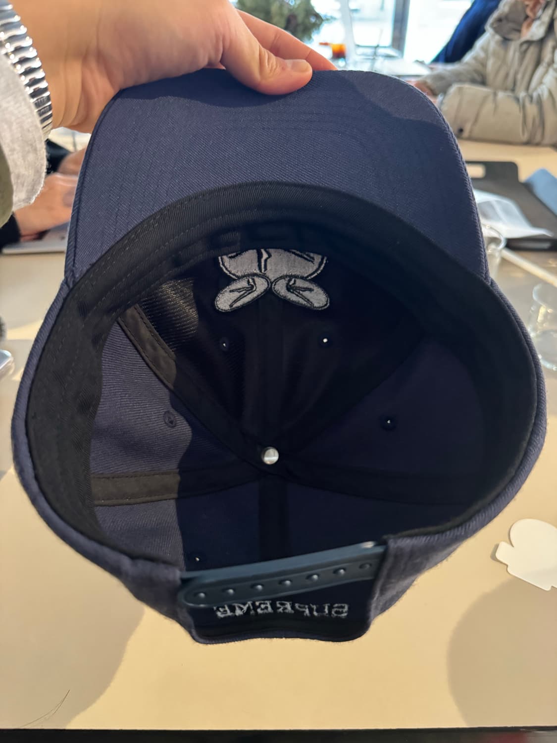 슈프림 에이펙스트윈 6패널 네이비 볼캡 상품이미지5