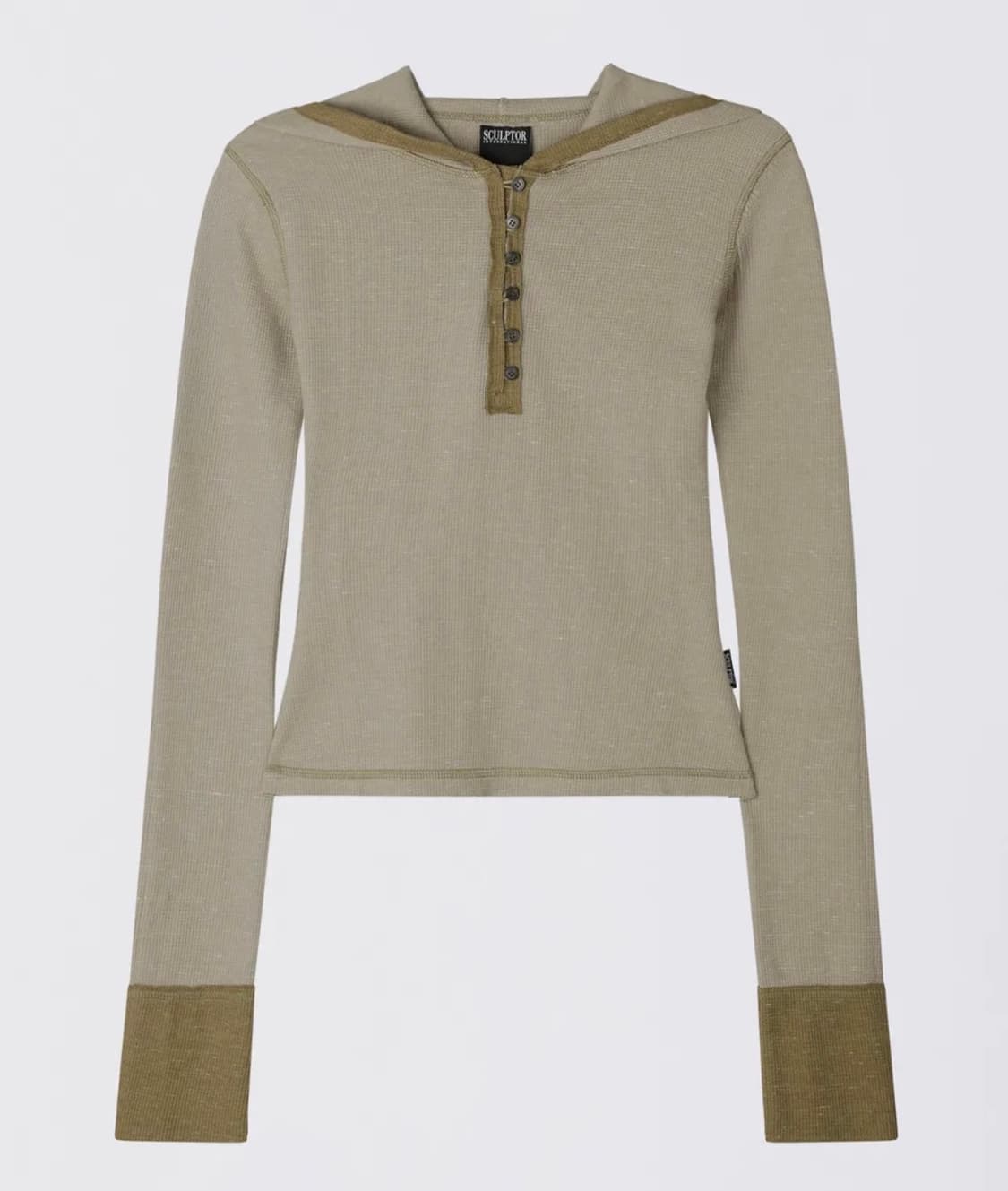 스컬프터 Heather Hoodie Tee Beige 상품이미지1