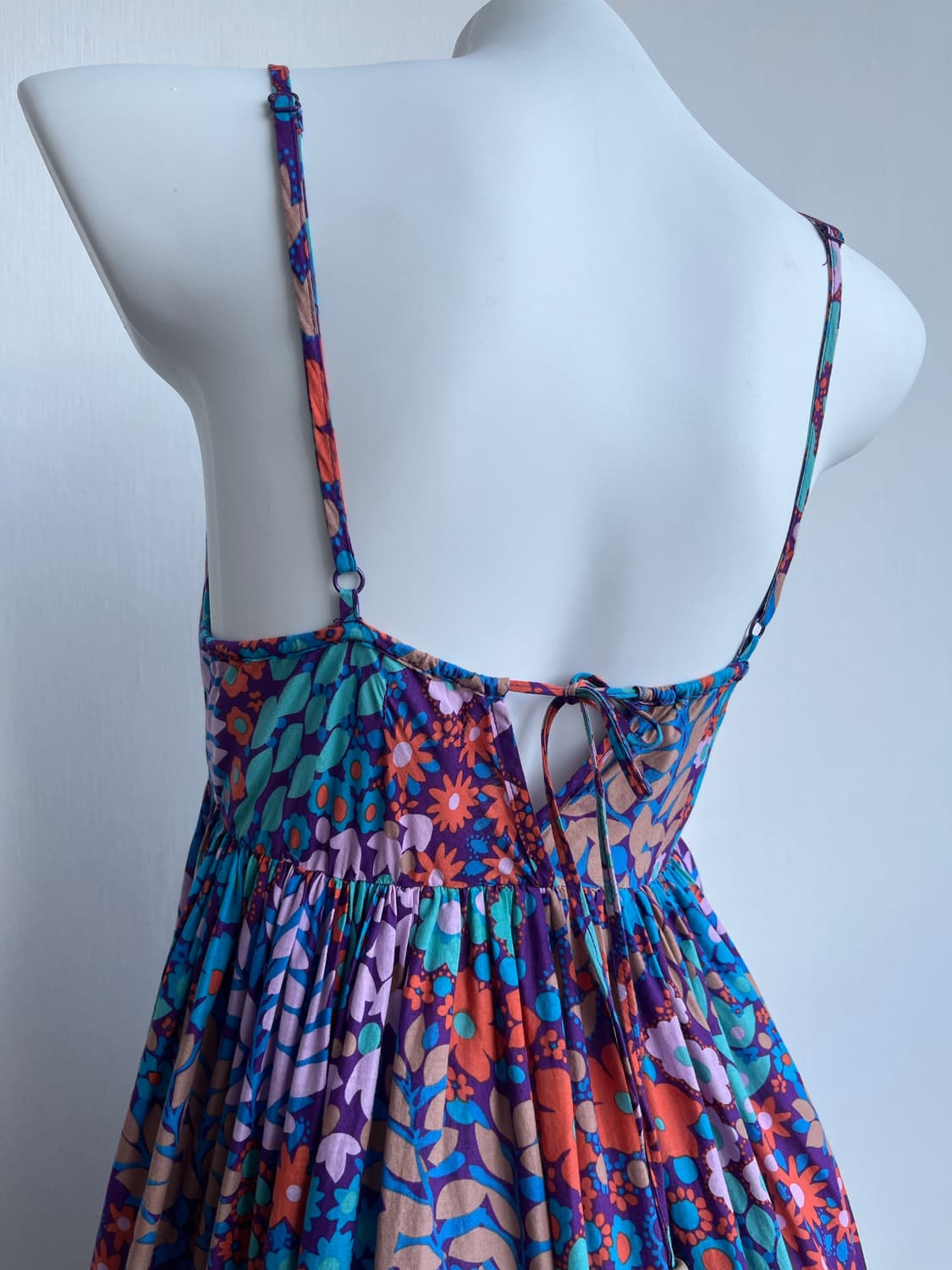 Akualani 바이올렛 플로럴 롱 원피스 상품이미지5