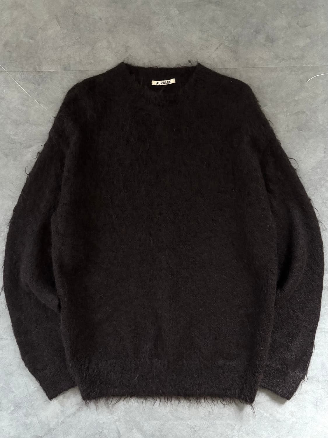AURALEE 오라리 브라운컬러 모헤어 니트  상품이미지5