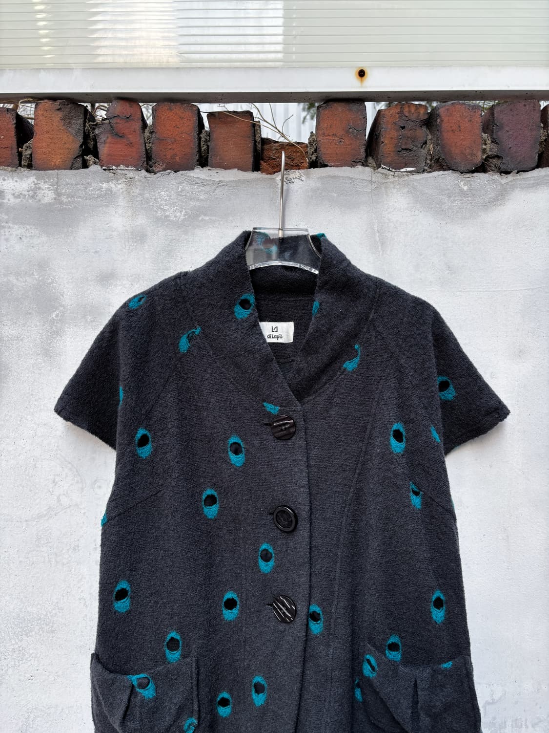 빈티지 레이어드 울 베스트 상품이미지3