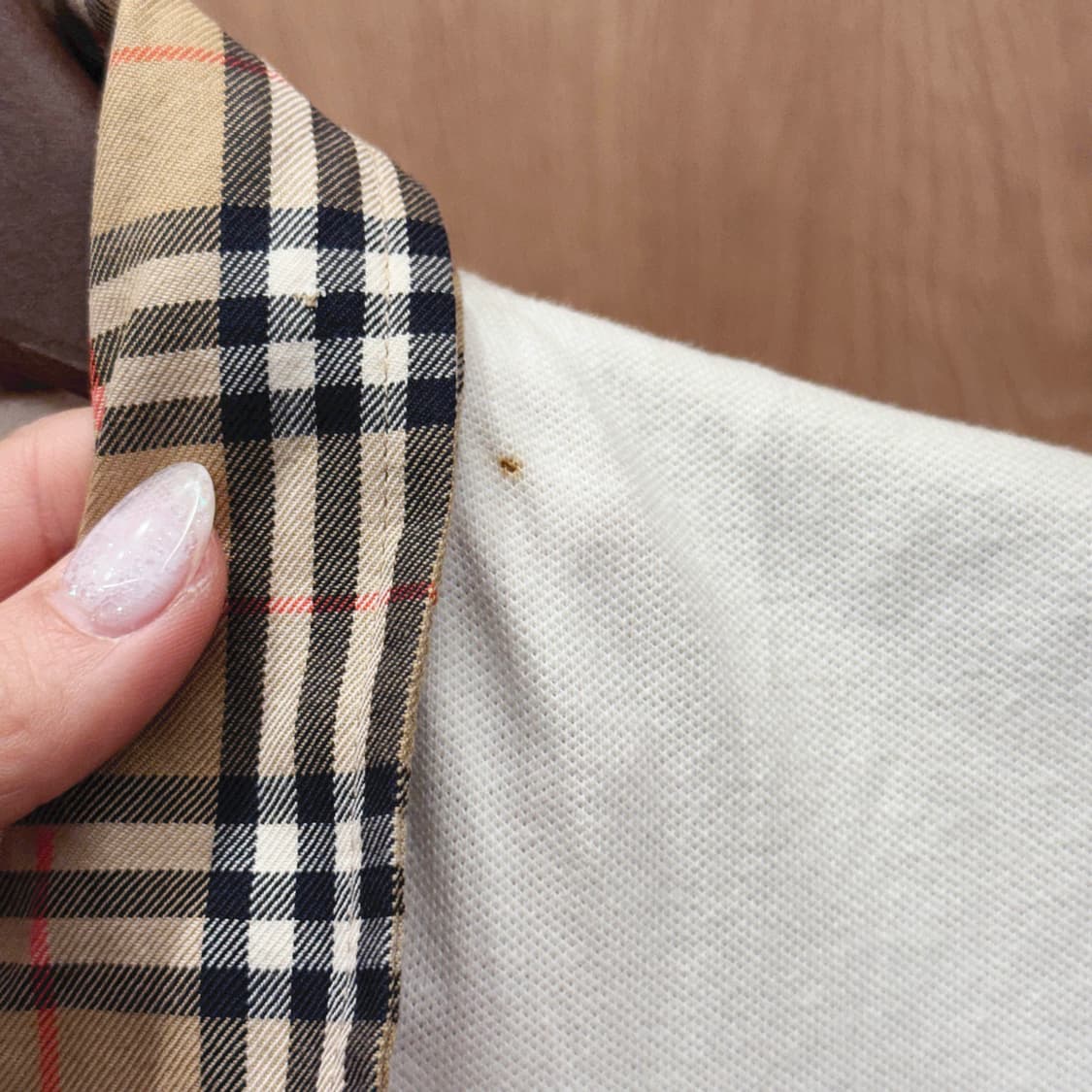 버버리 골프 체크 카라 버튼 플래킷 슬리브리스 미디 원피스 아이보리 상품이미지9