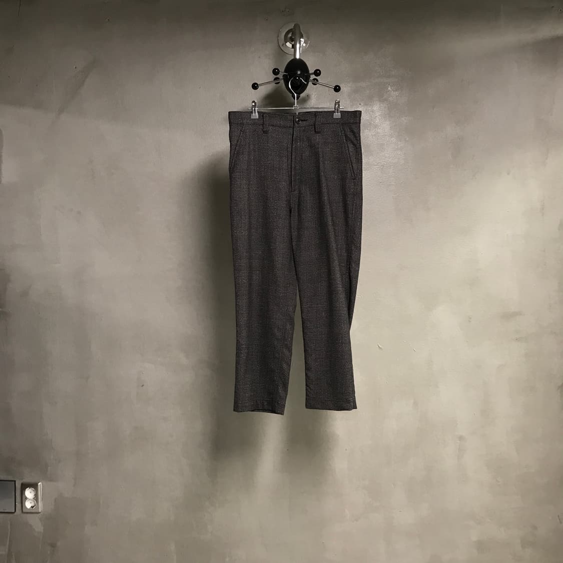 준야와타나베 잔체크 슬랙스 S 상품이미지1