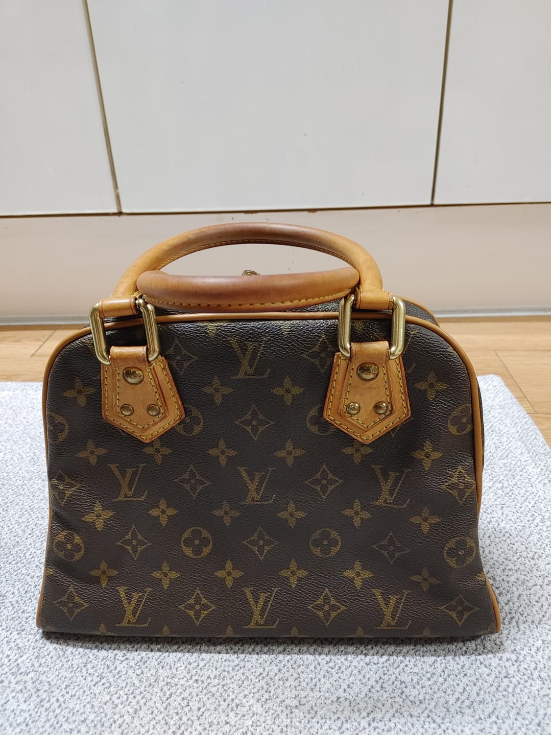 정품 클래식 루이비통 맨하탄 pm 빈티지 토트백 상품이미지3