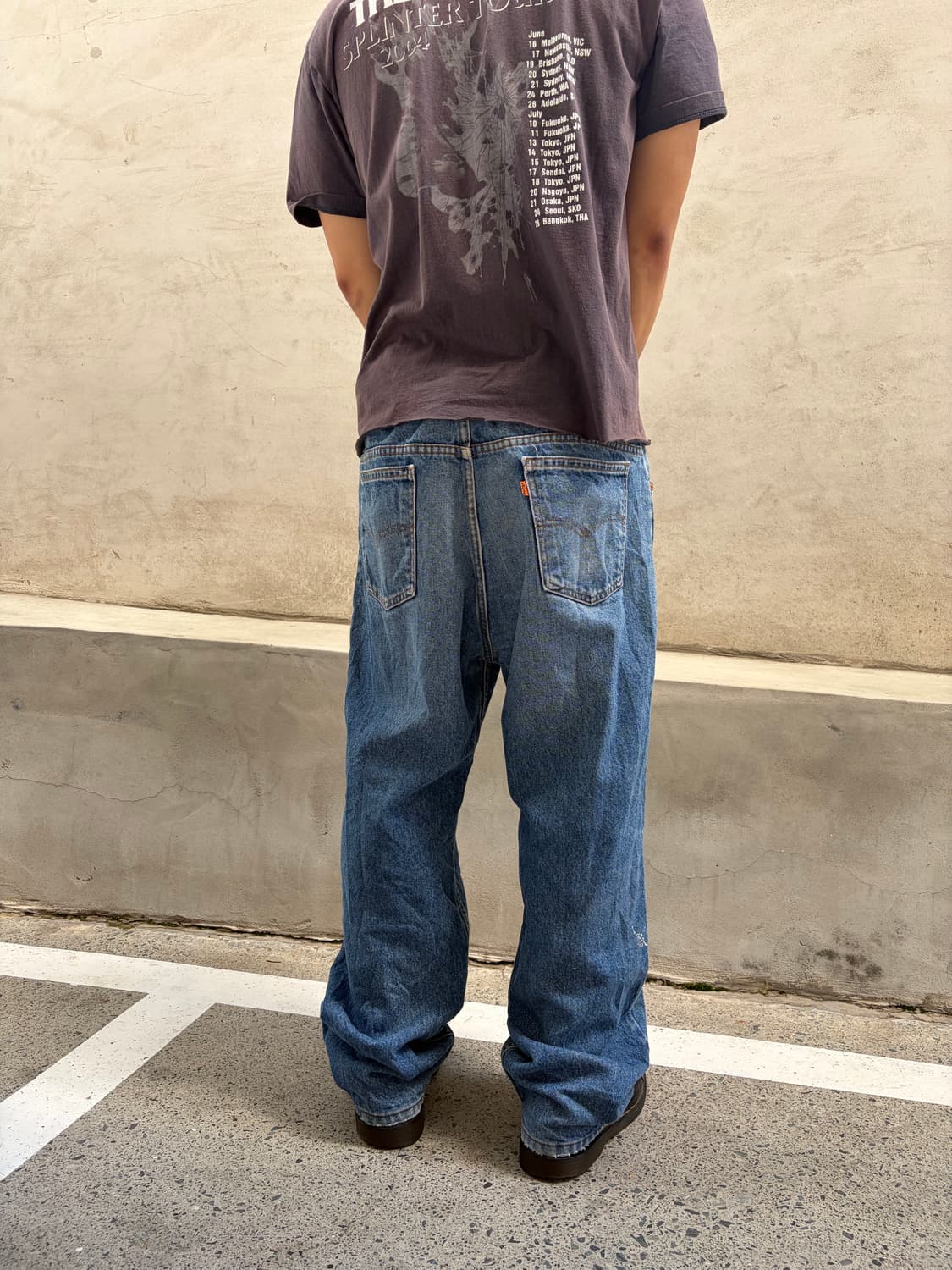90’s Levi’s 517 USA denim washed pants 상품이미지5